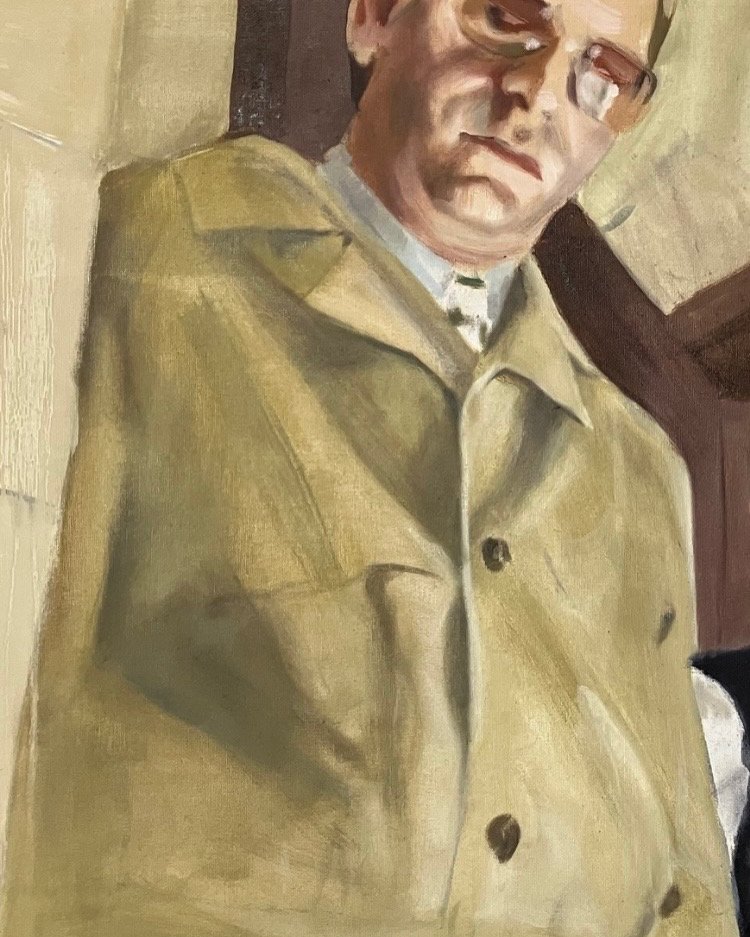 Der Mortfall (detail), 2026. oil on canvas