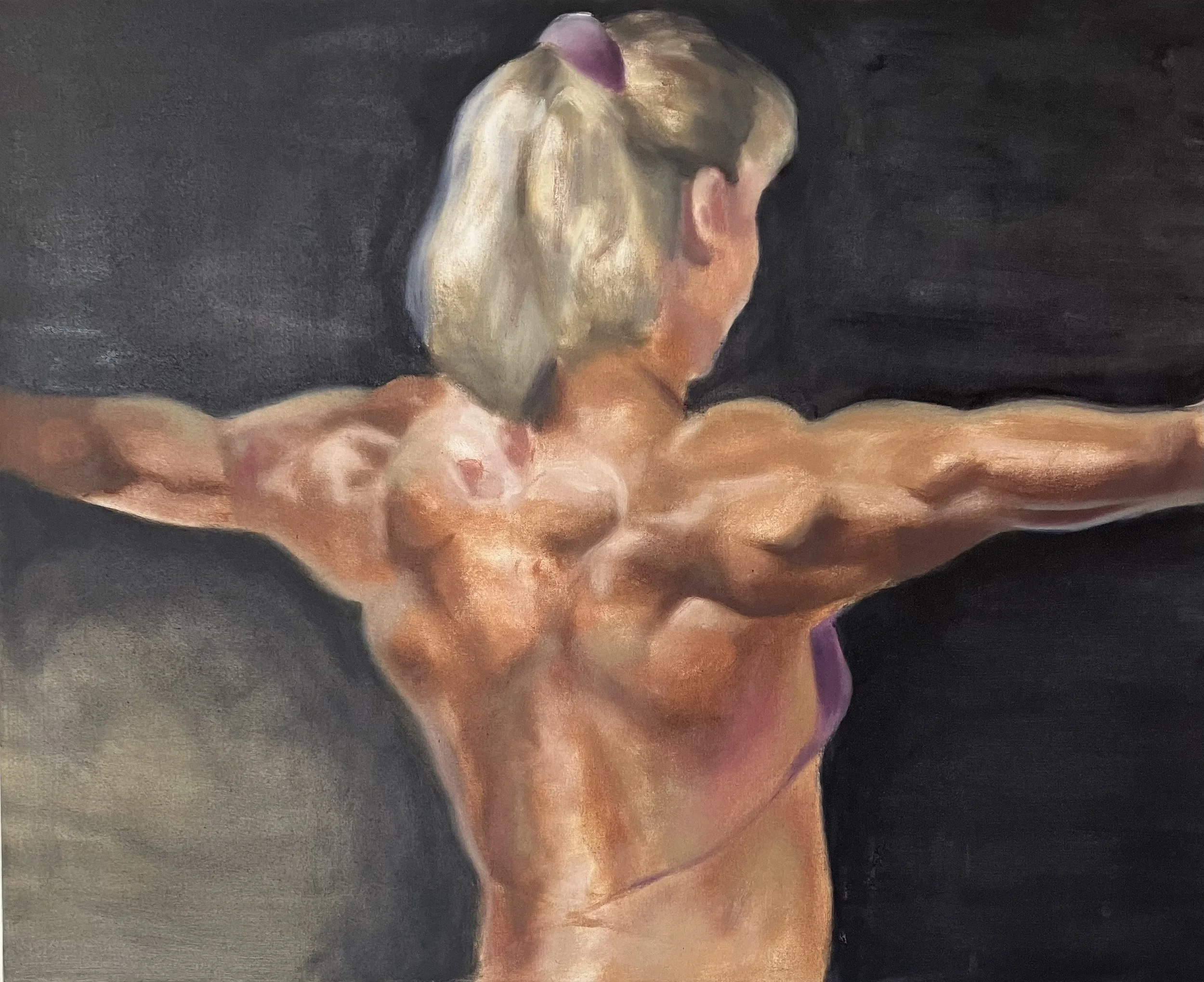 Untitled (Female Figure), 2026. Oil on canvas – 87x70 cm