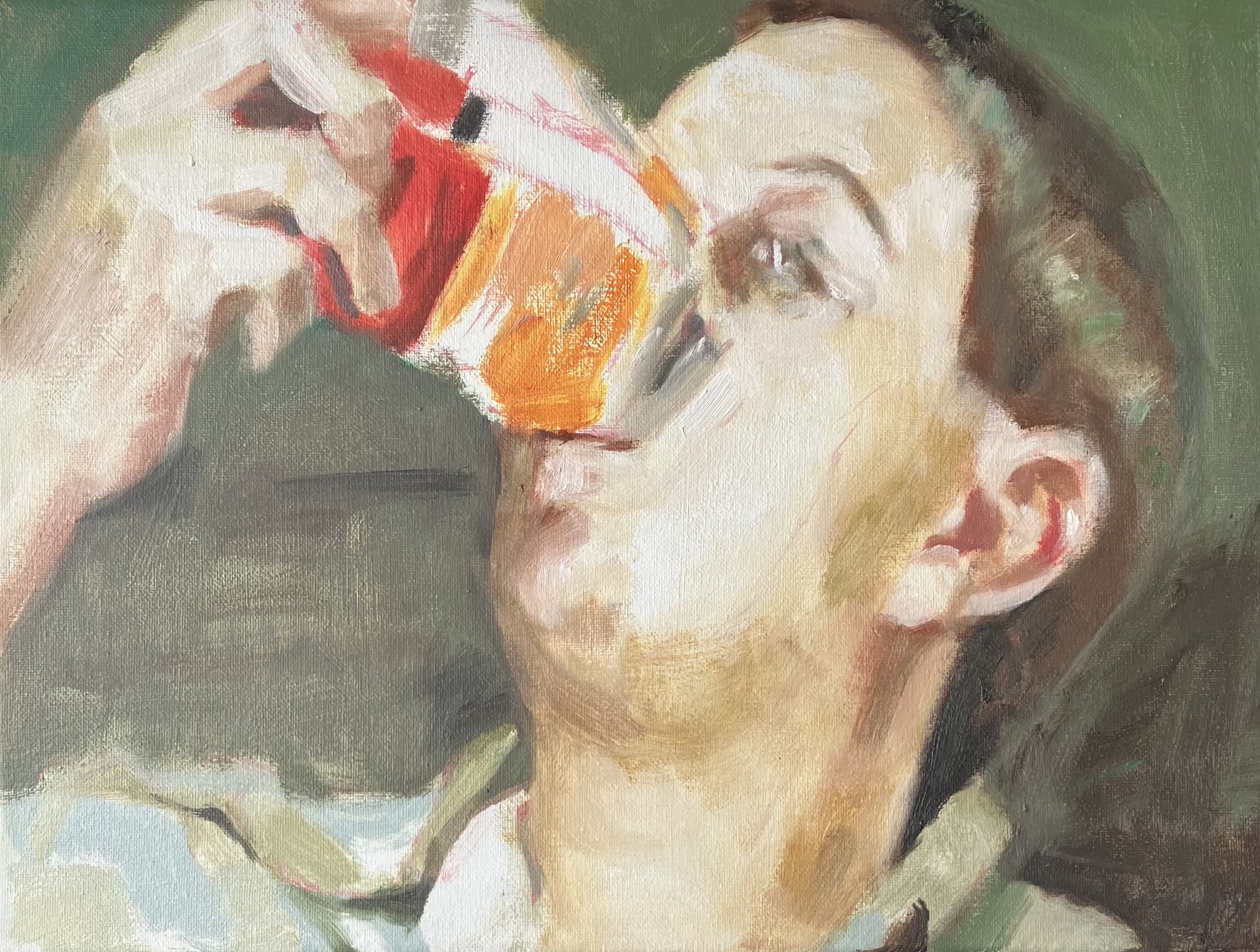 Be vegan, 2026. oil on canvas – 30x40 cm