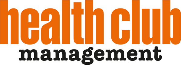 Logo of health club management featuring the words 'health club' in large orange letters and 'management' in smaller black letters underneath.