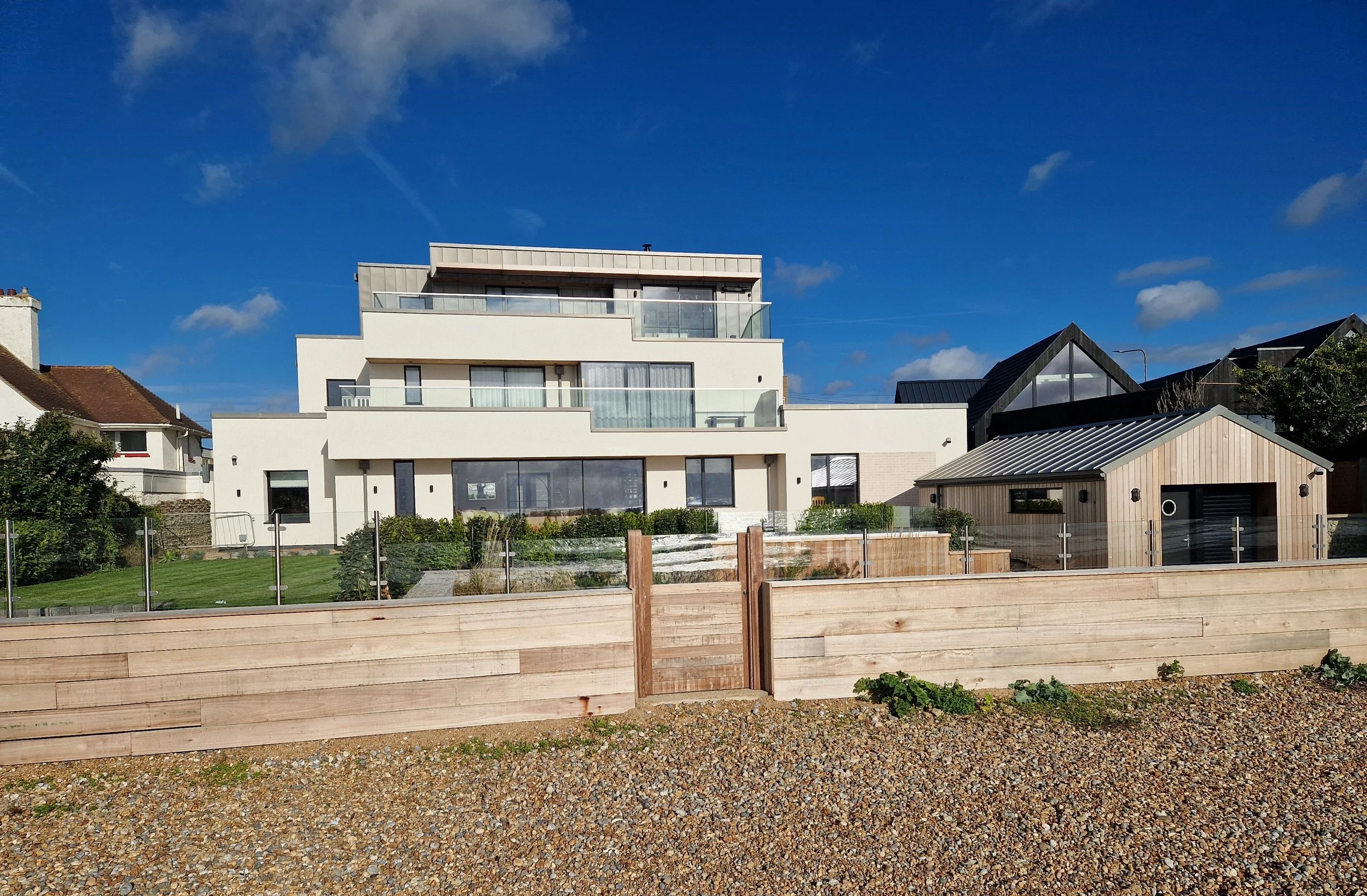 SIPS built house on East Sussex Beach.