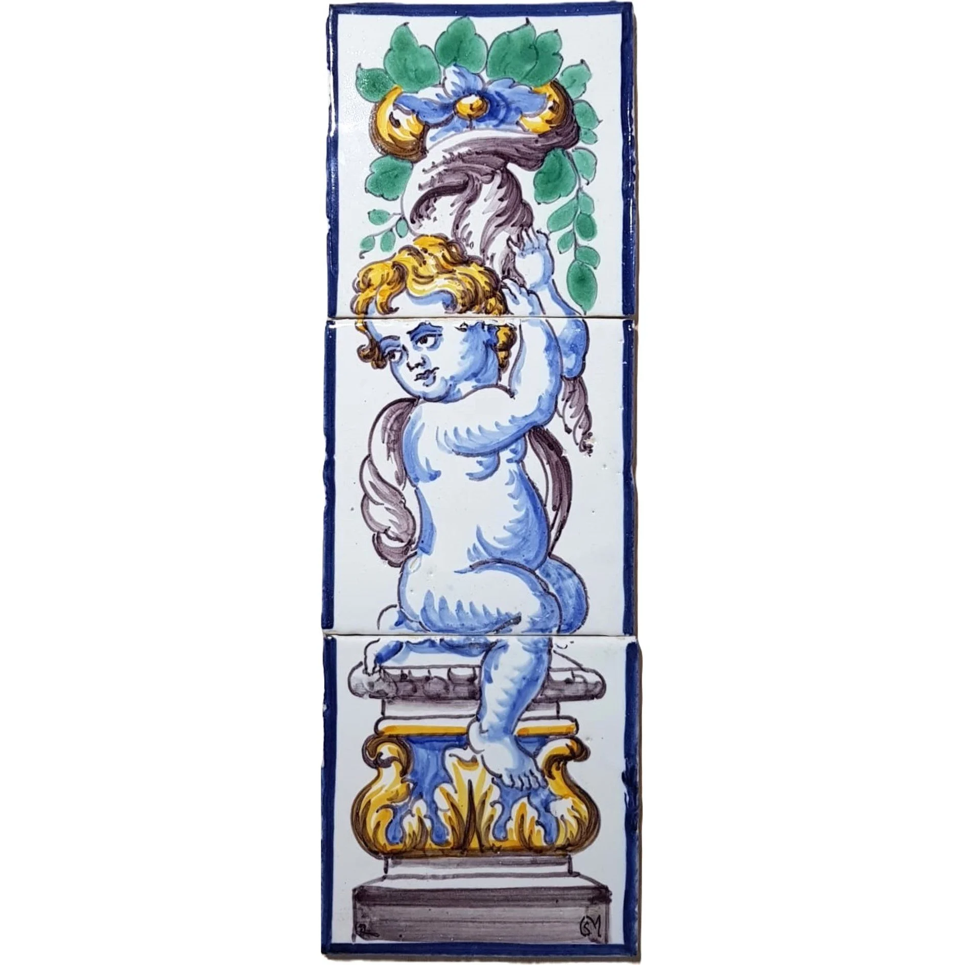 Left Side Cherub Colour (1x3)