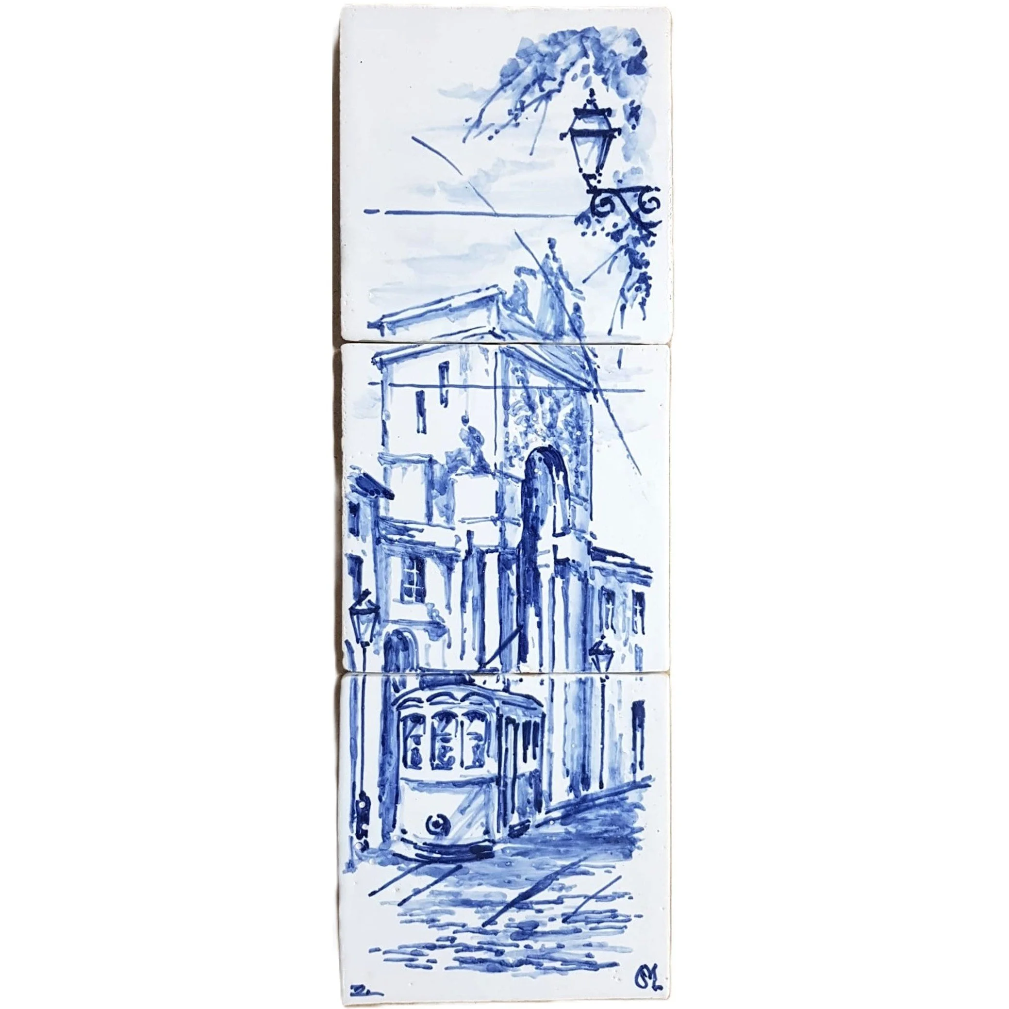 Tram and Augusta Street Arch Blue (1x3)