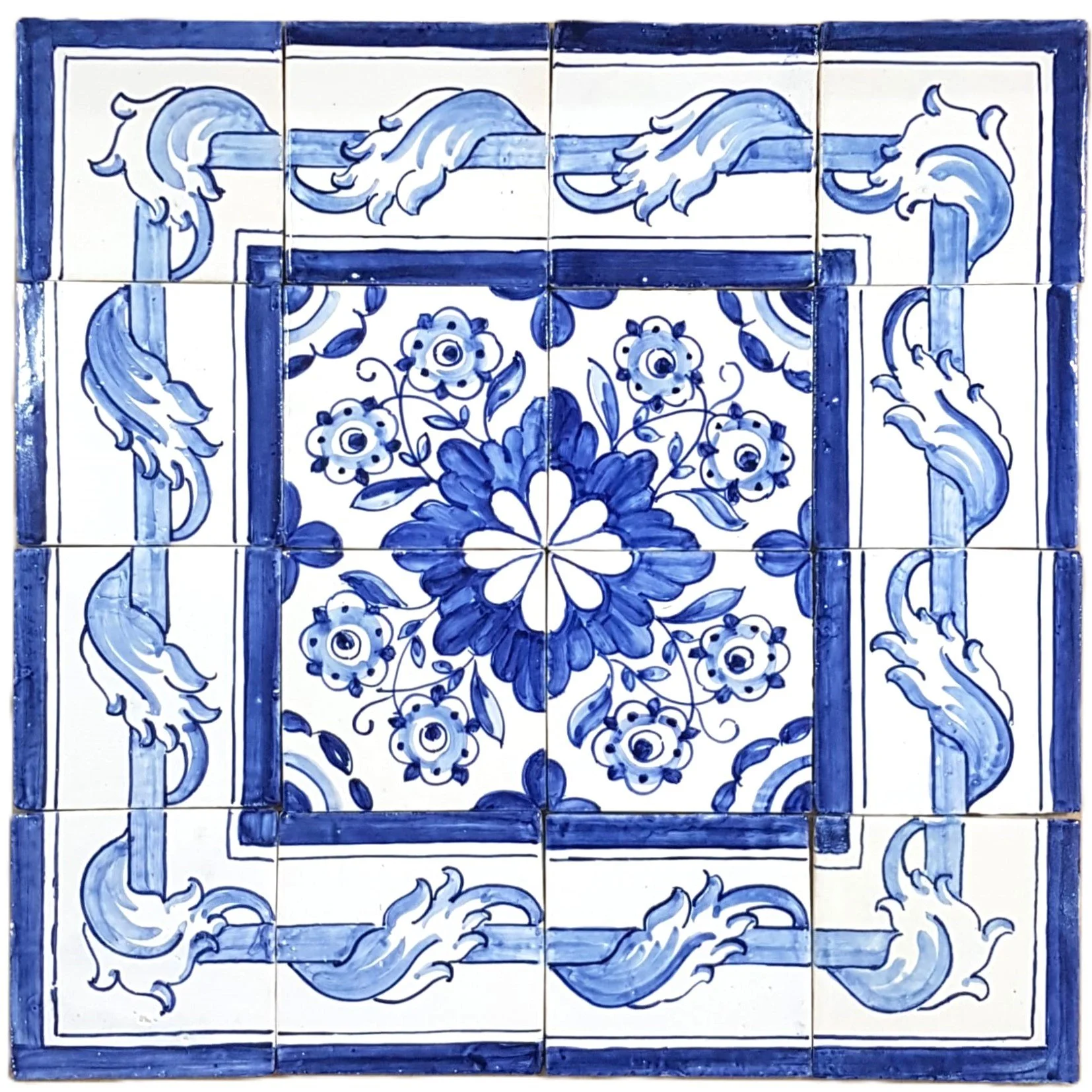 Classic Pattern 3 Blue (4x4)