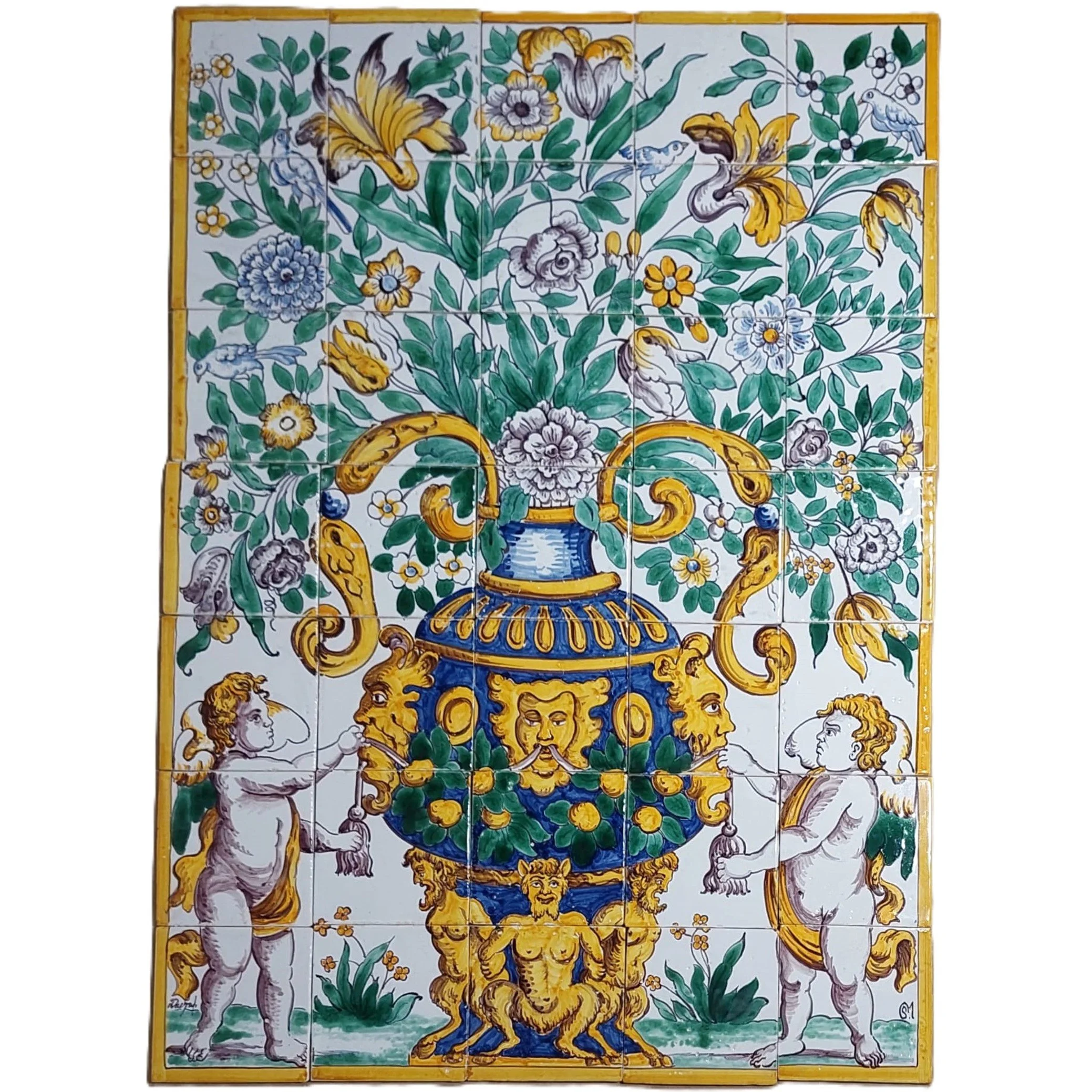 Pot with Cherubs (5x7)