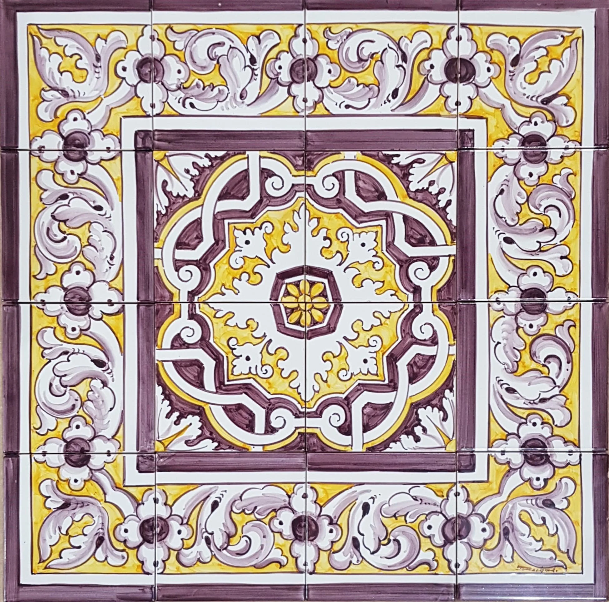 Classic Pattern 2 Sepia (4x4)