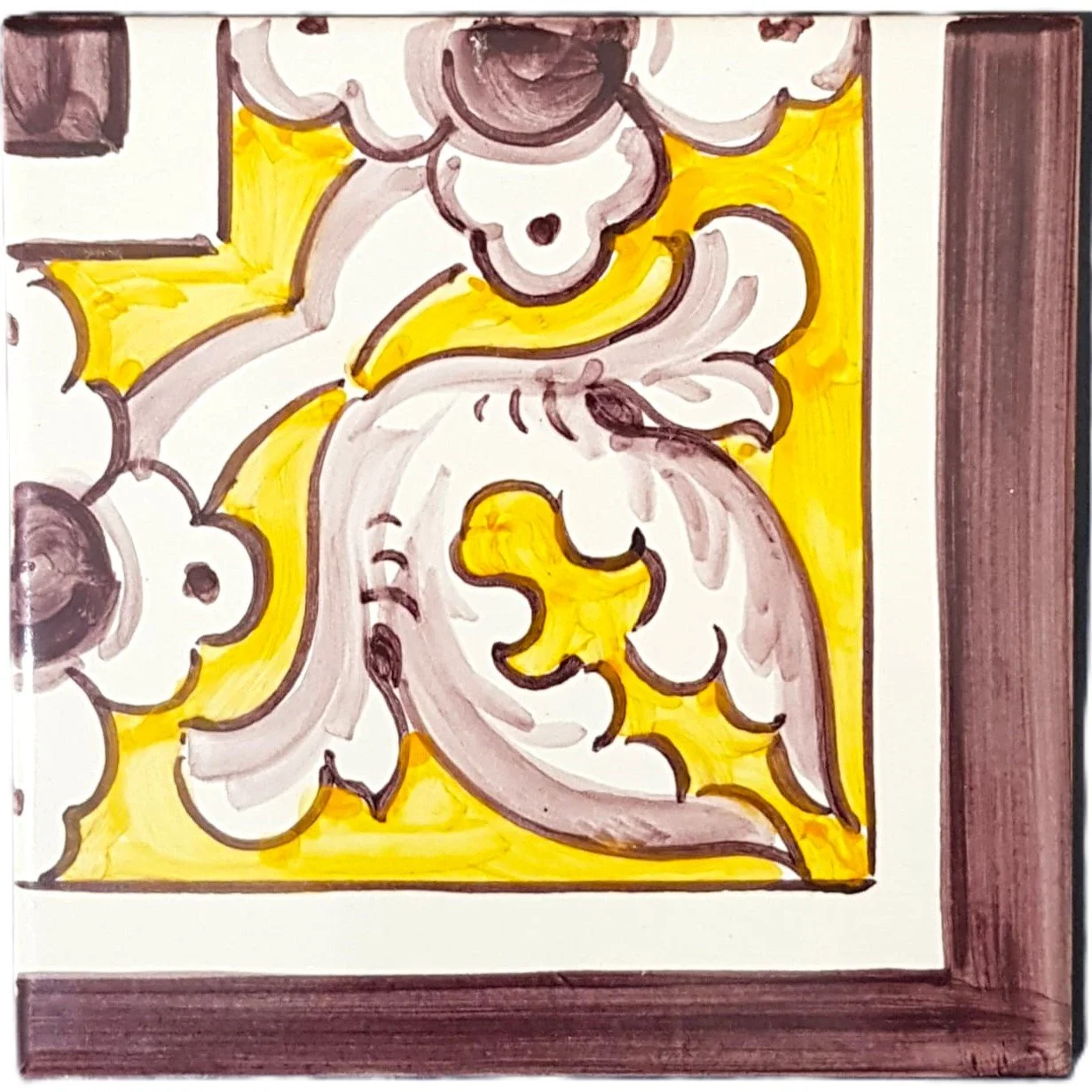 Classic Pattern 2 Corner Sepia