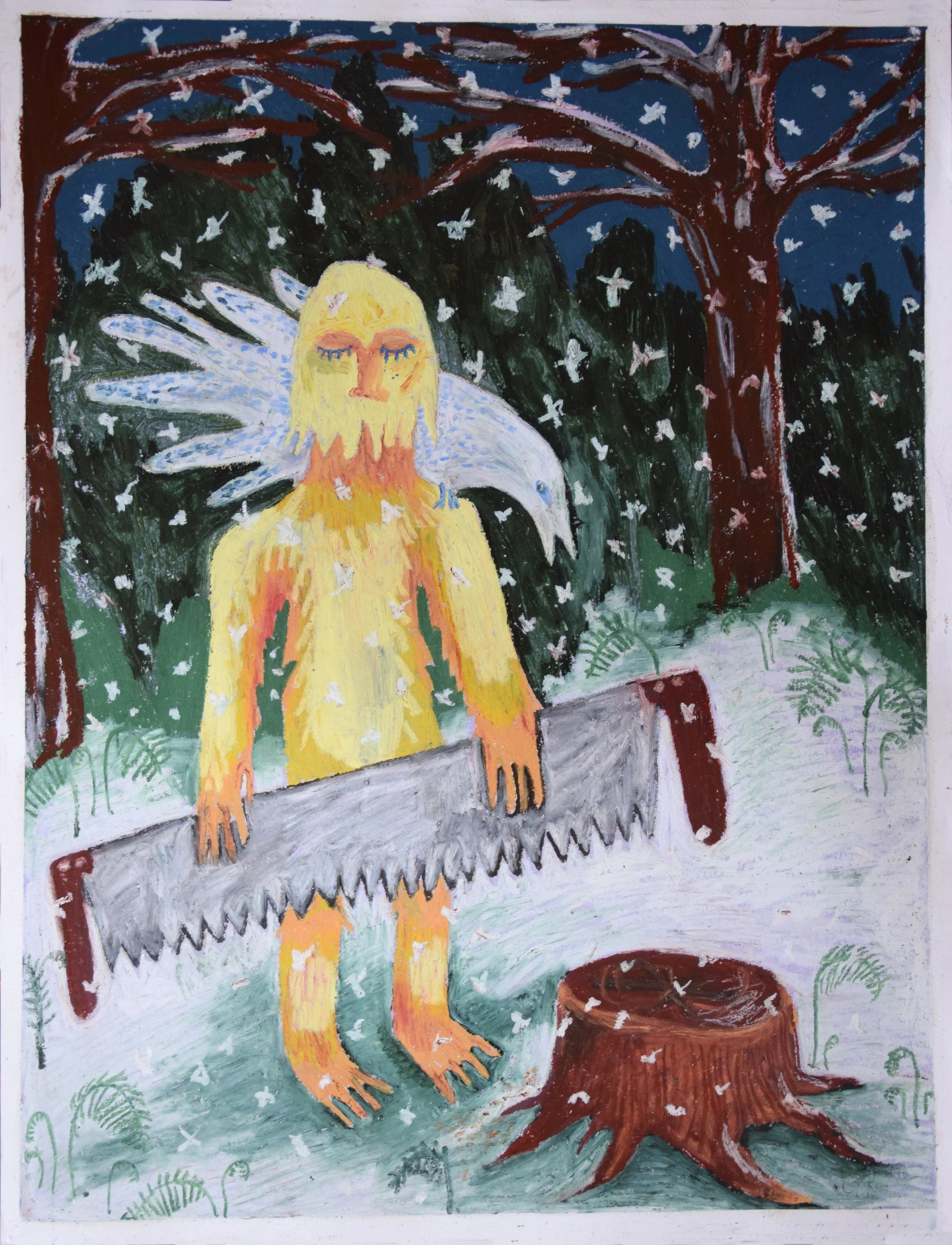 Bûcheron (50x65)