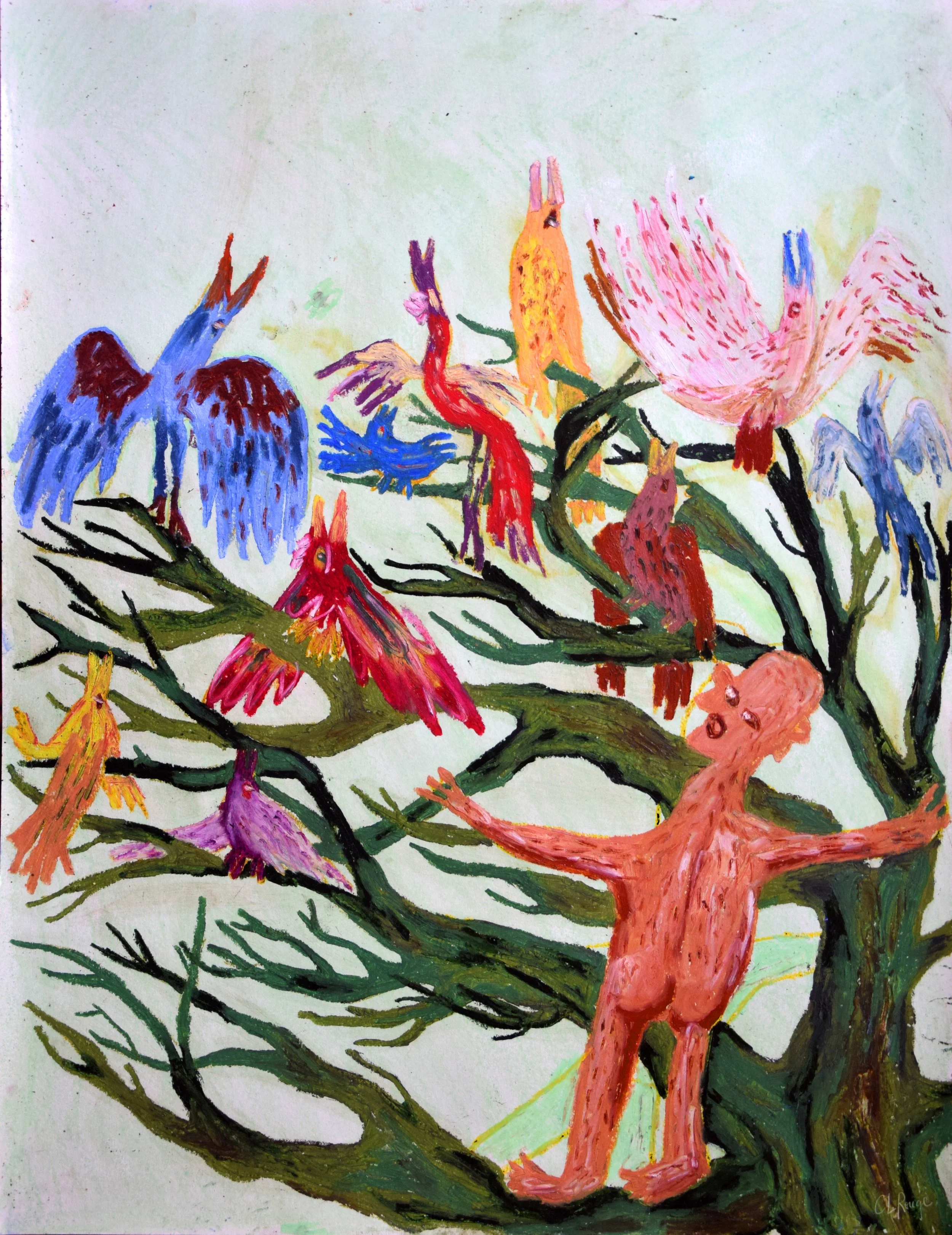 Chanteur d'Oiseaux (50x65)