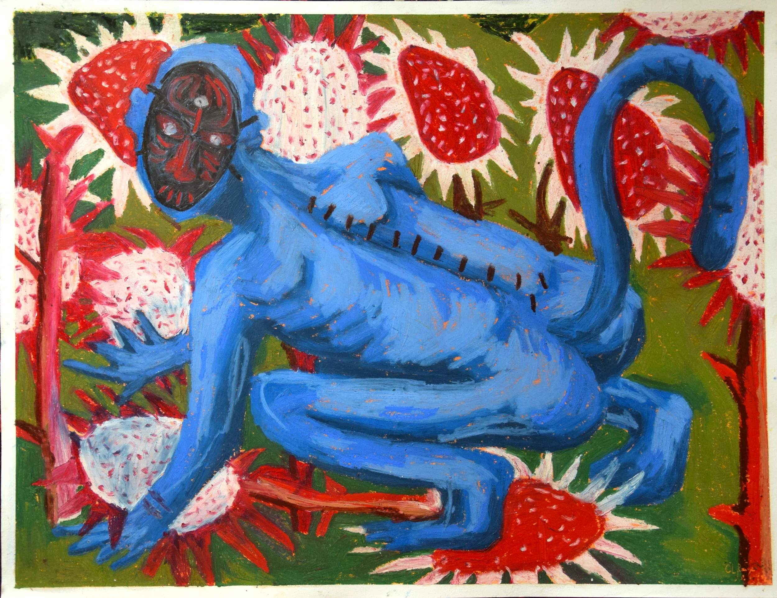 Monstre aux Tournesols (50x65)
