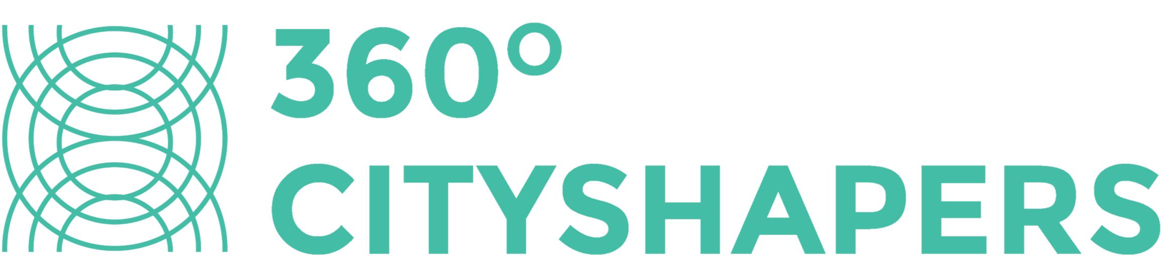 360 Cityshapers logo with a grid-like circular pattern on the left and the text '360 Cityshapers' in teal.