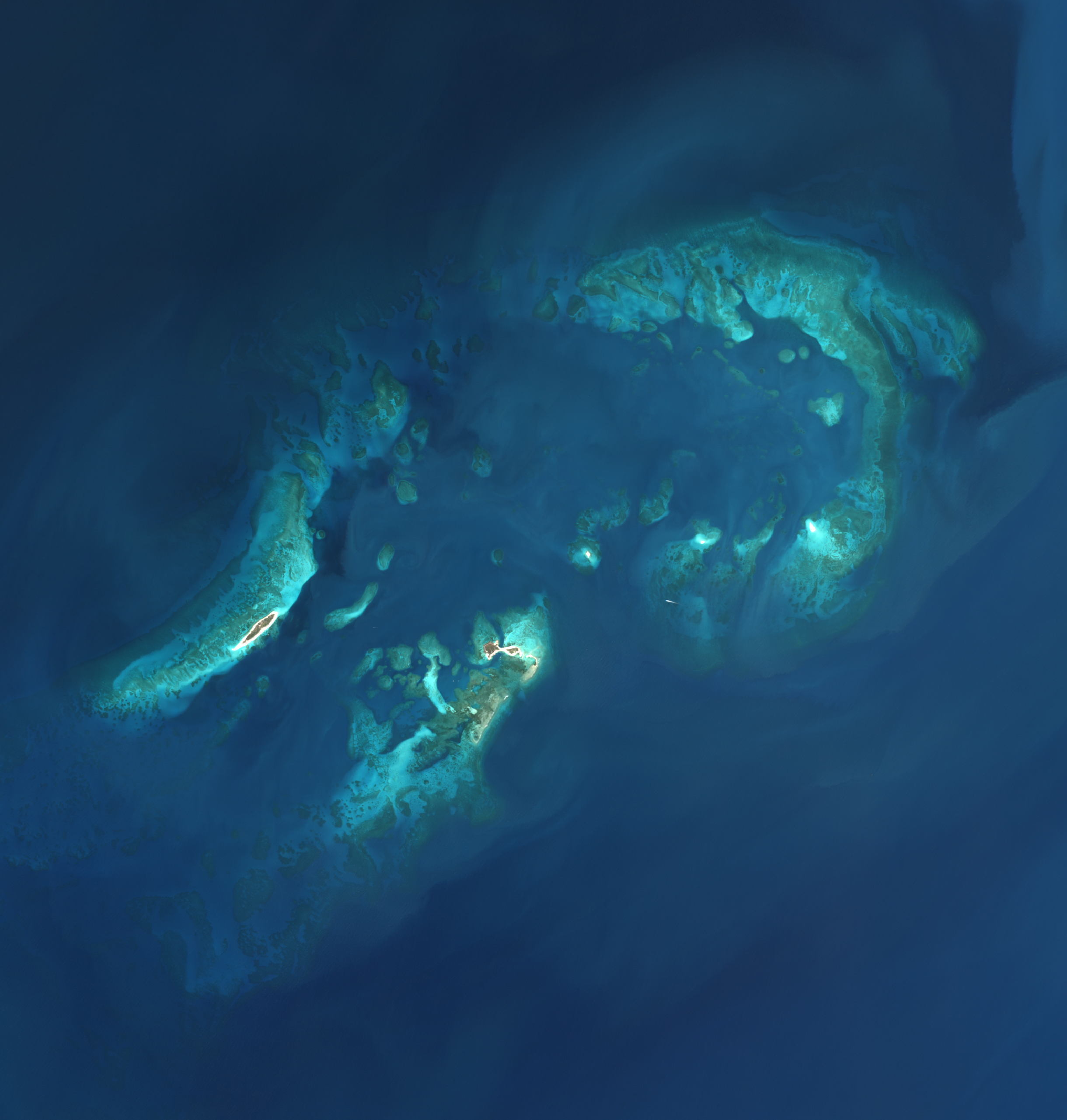 Example of a Custom Satellite Image over Dry Tortugas National Park