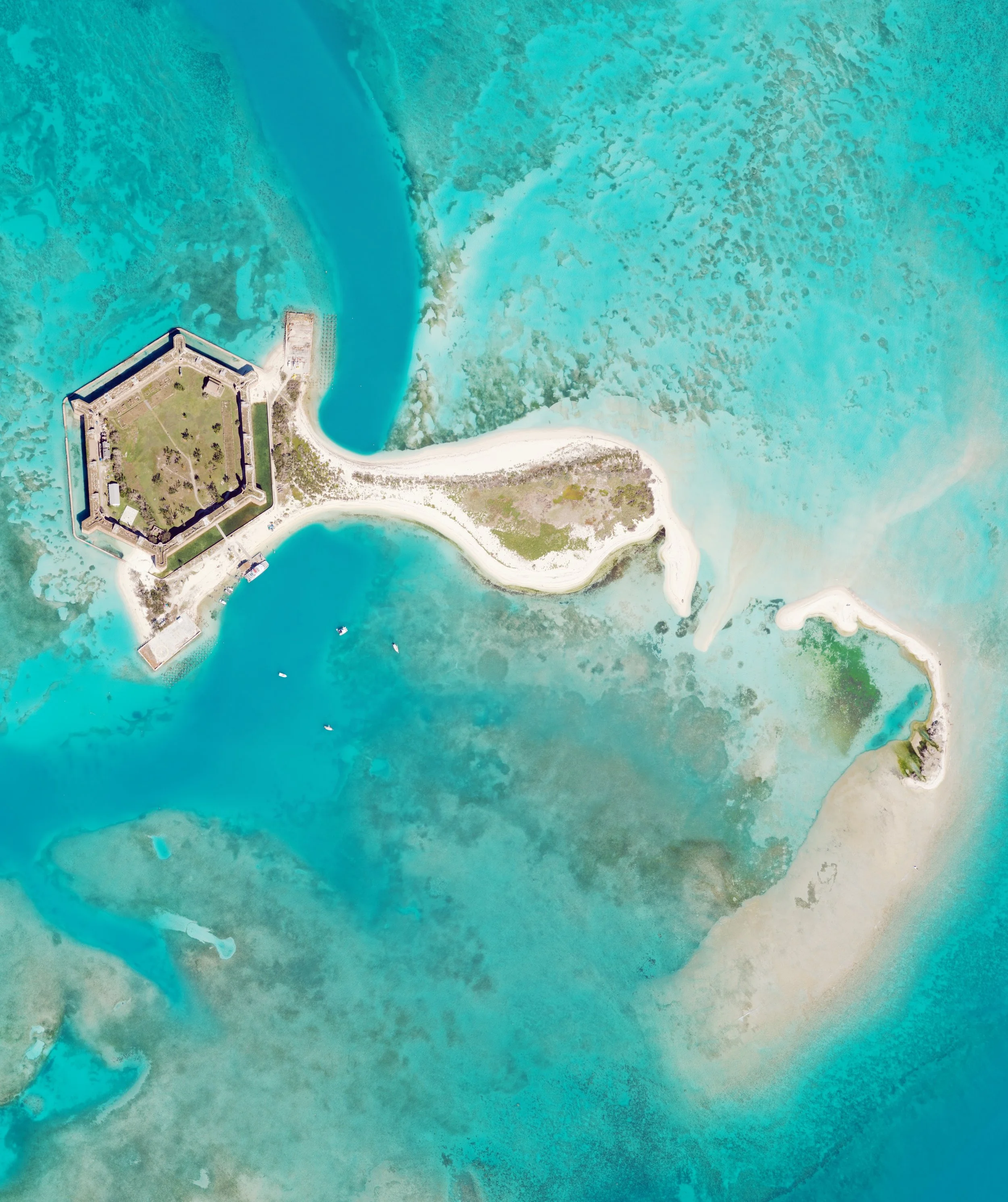 Example of a Custom Aerial Image over Dry Tortugas National Park