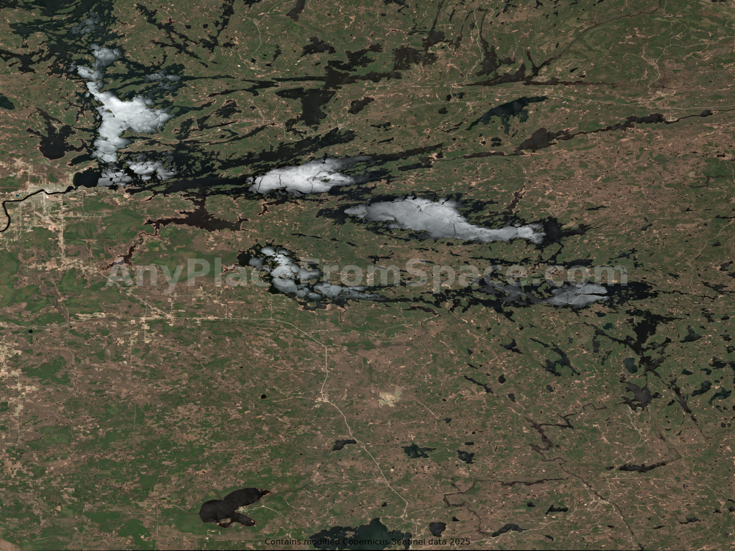 Voyageurs National Park from Space | Voyageurs National Park Satellite Image & Map Art | Digital Download