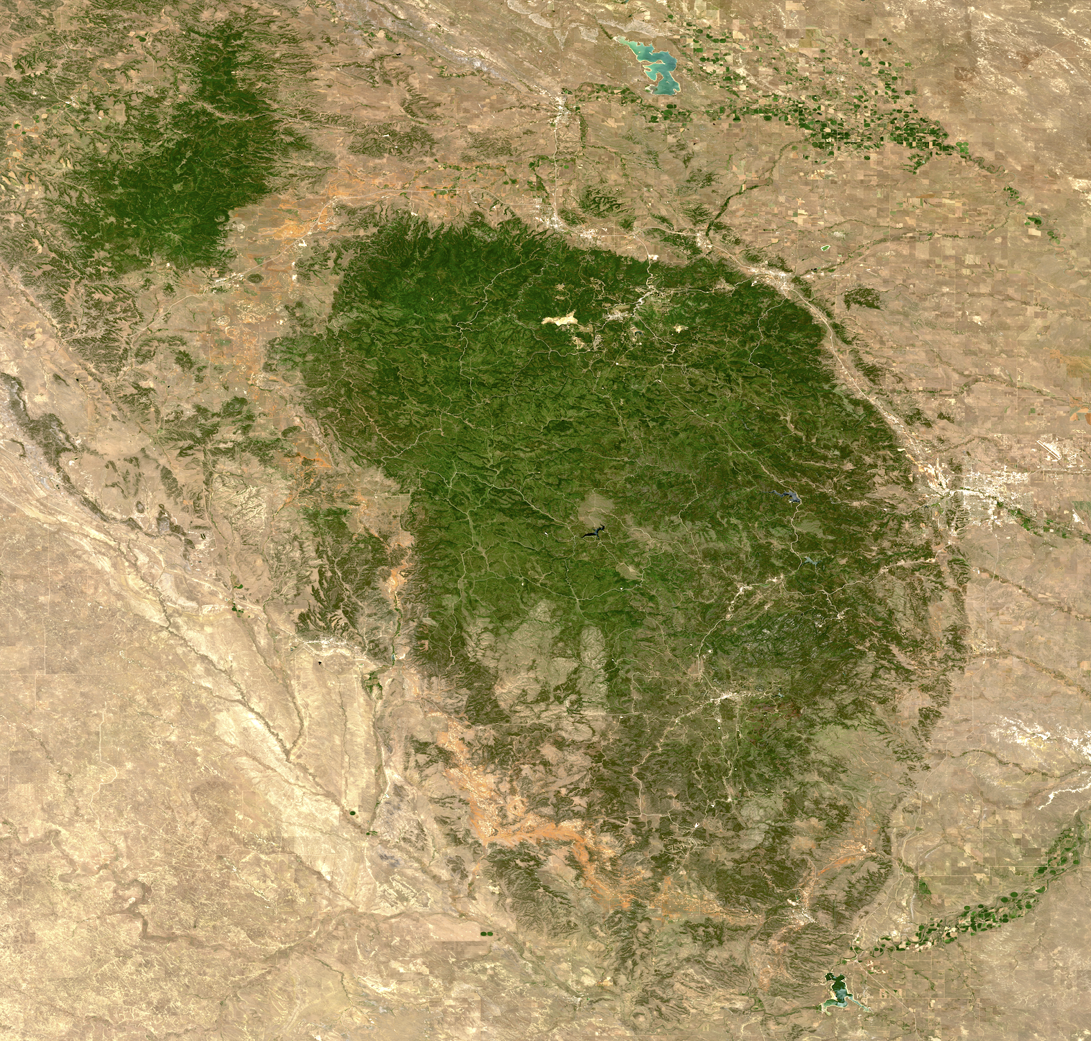 Black Hills, South Dakota from Space – Satellite Image (July 14, 2026)