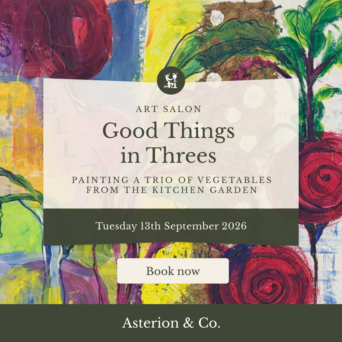 Good Things in Threes: Painting a Trio of Vegetables from the Kitchen Garden. | Tuesday 13th September 2026