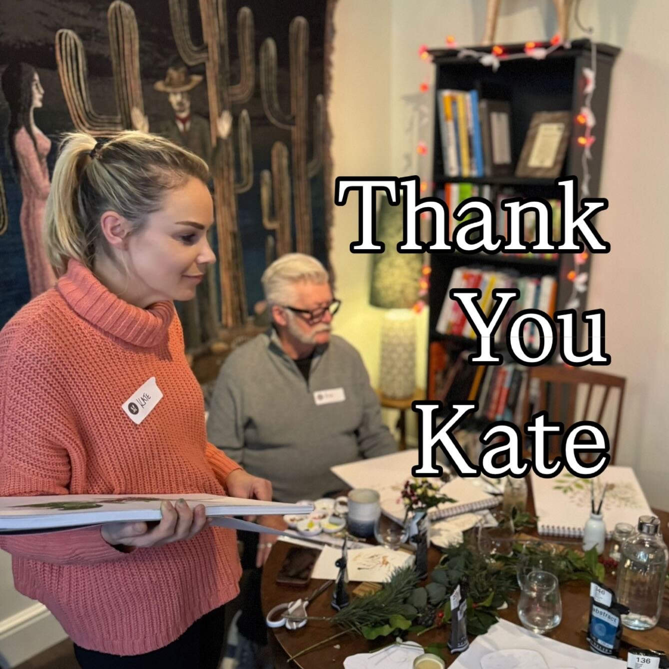 A huge thank you &mdash; and warmest congratulations &mdash; to @kate_charlton_cards, who led the most charming Christmas Botanicals Card Painting Masterclass on 27 November. It was her first time teaching with Asterion &amp; Co., and she guided the 