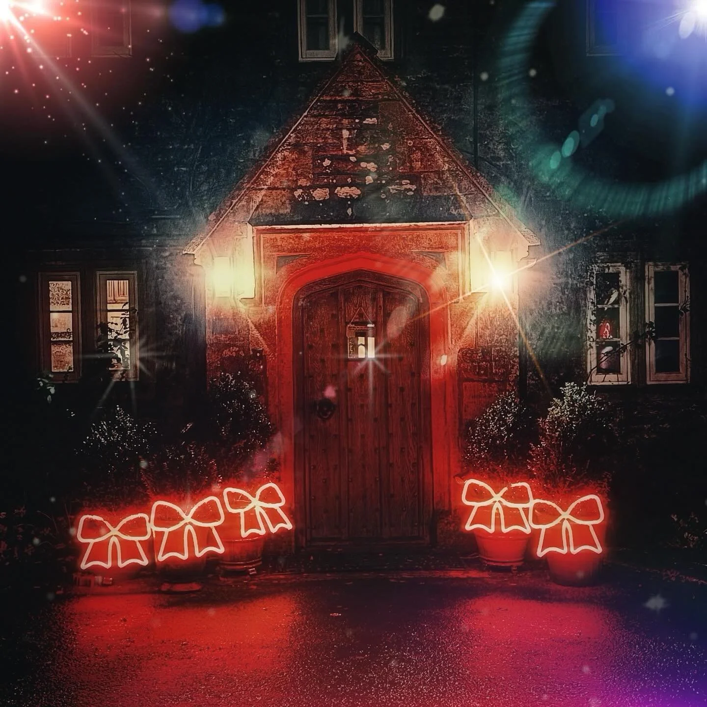 🎀🎄it&rsquo;s Christmas&hellip; for let&rsquo;s put a (LED) bow on it 🎄🎀 #christmasdecsgoing up