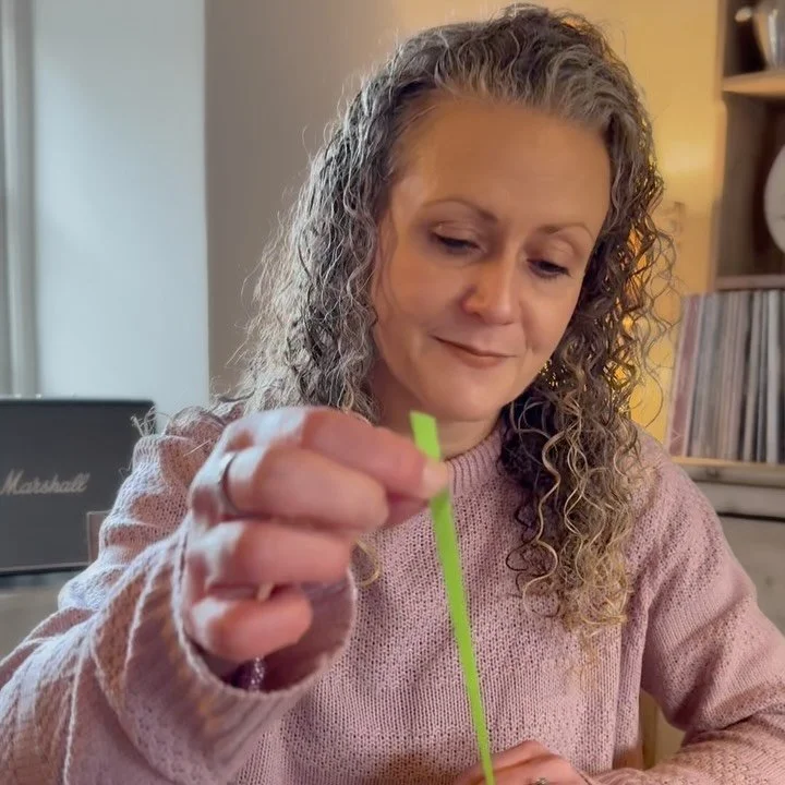 A moment of accomplishment from our Botanical Christmas Card Workshop with tutor @kate_charlton_cards &mdash; one of our guests unboxing her finished cards and seeing them for the first time. Her daughters were just off camera, beaming with pride. Na