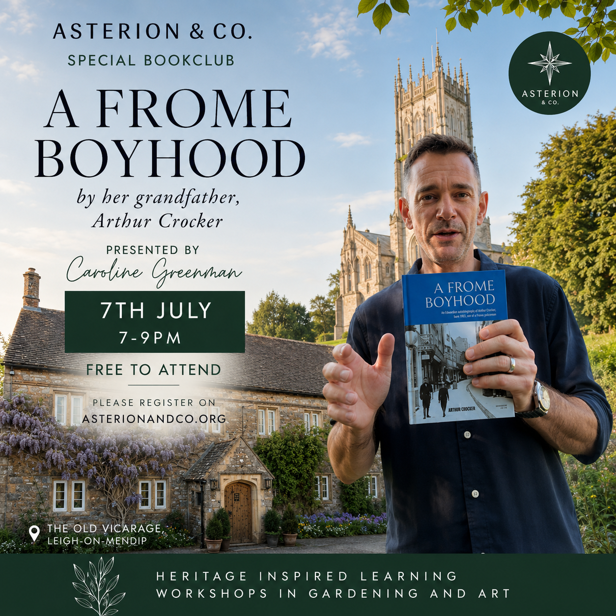 Join us for a Special Book Club Evening: A Frome Boyhood with Caroline Greenman
