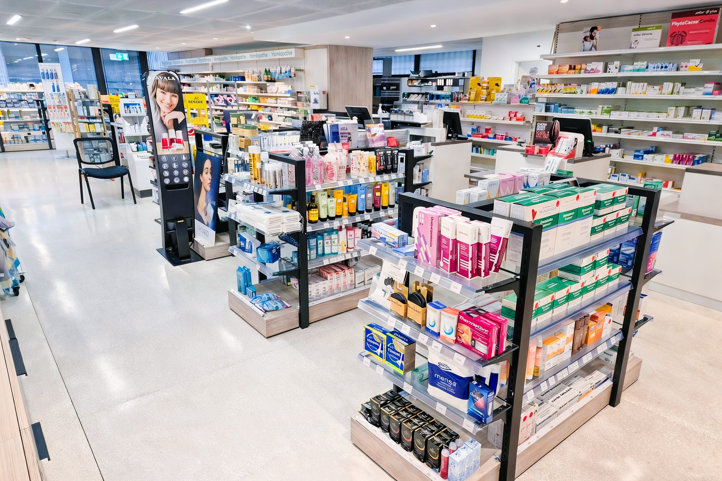 Agencement pharmacie suisse - Pharmacie petit-saconnex