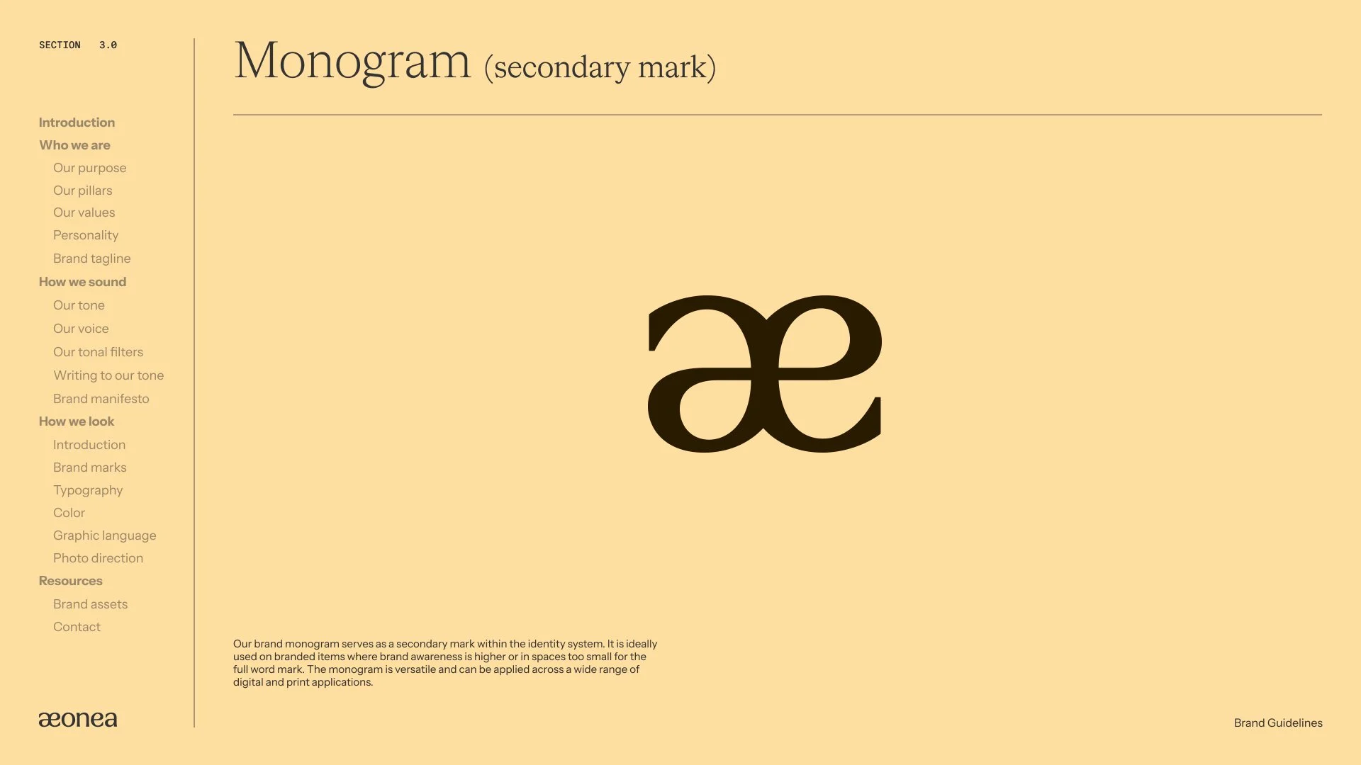 aeonea Brand Guideline - Monogram