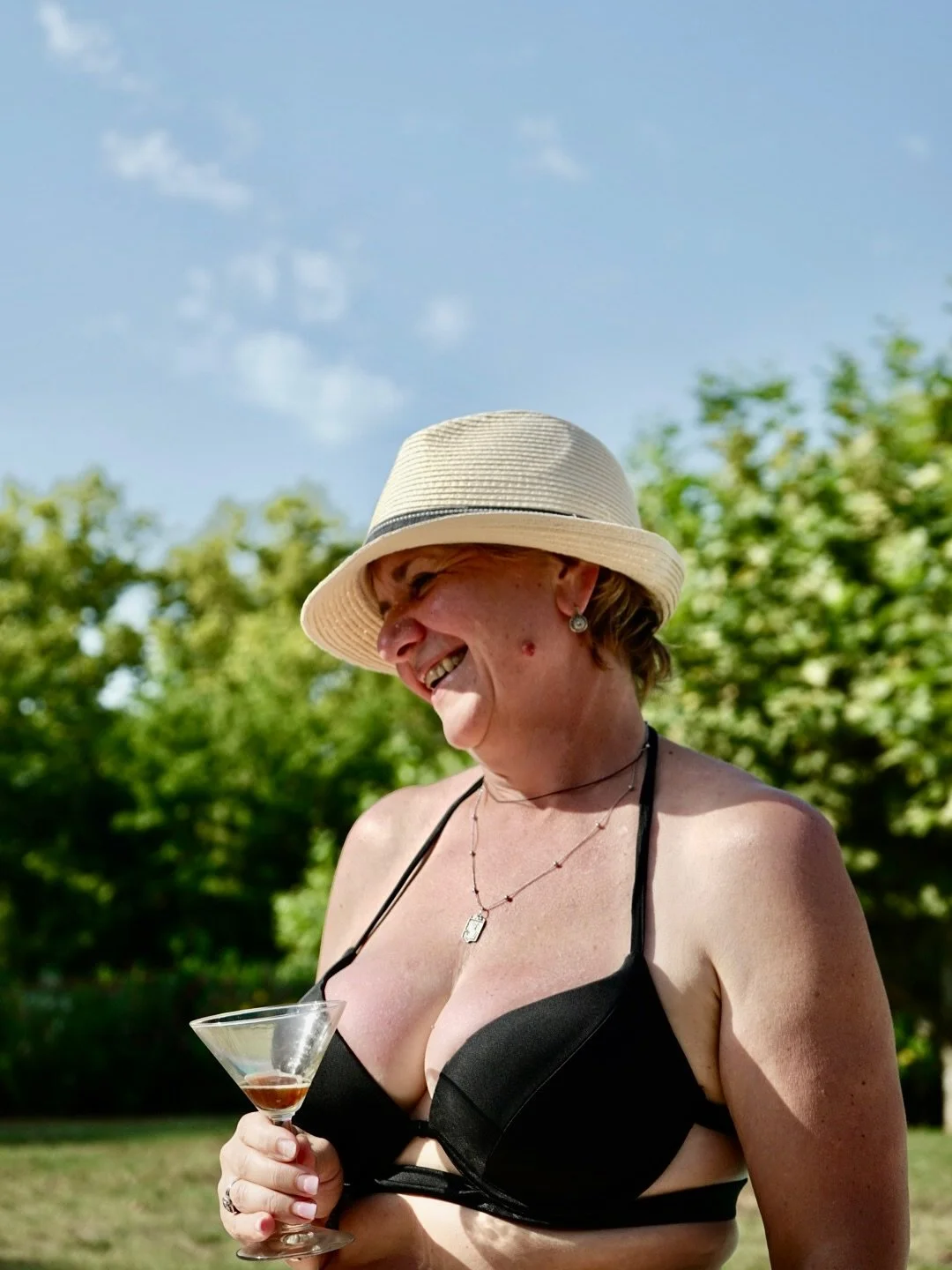 Joy looks like this 💙 Sun on your skin, water around you, and a smile that says &lsquo;I&rsquo;m exactly where I want to be.&rsquo; Moments of pure ease at Le Petit Ch&acirc;teau✨🏖️