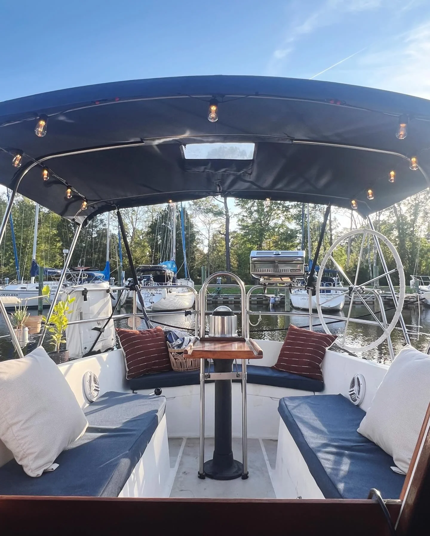 We pushed hard to get Origami on the water. Switching homes and getting Novella cleaned up was exhausting. This week, consequently, was not as productive when it came to boat projects. We were going to take some time to rest but discovered significan