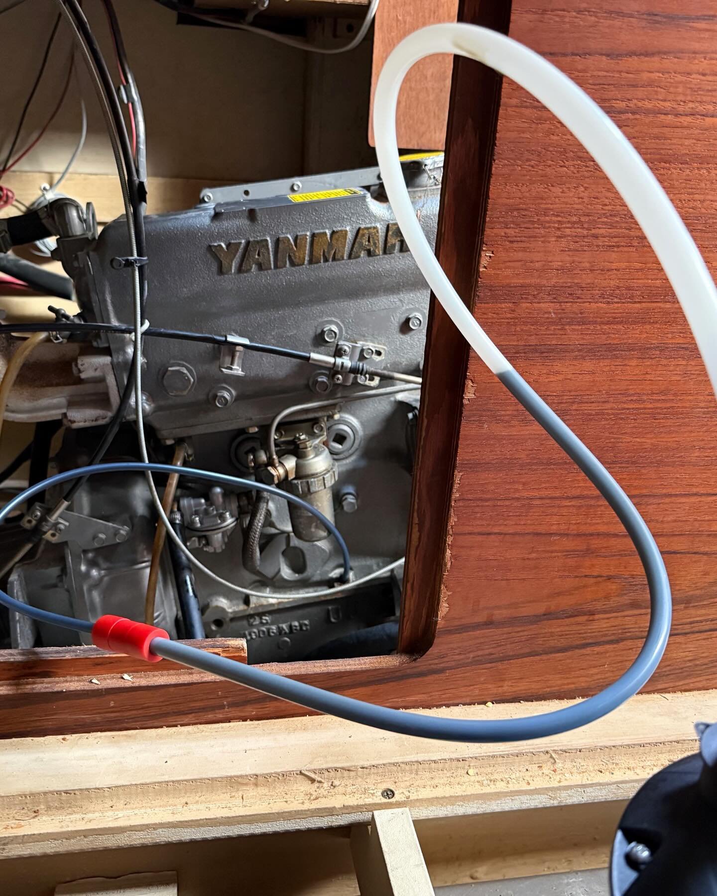 This week we have been all over the place, mostly starting (and not finishing) a variety of projects. We were fortunate to have our very knowledgeable slip neighbor spend a day combing through and servicing the engine with us. We installed all new fu