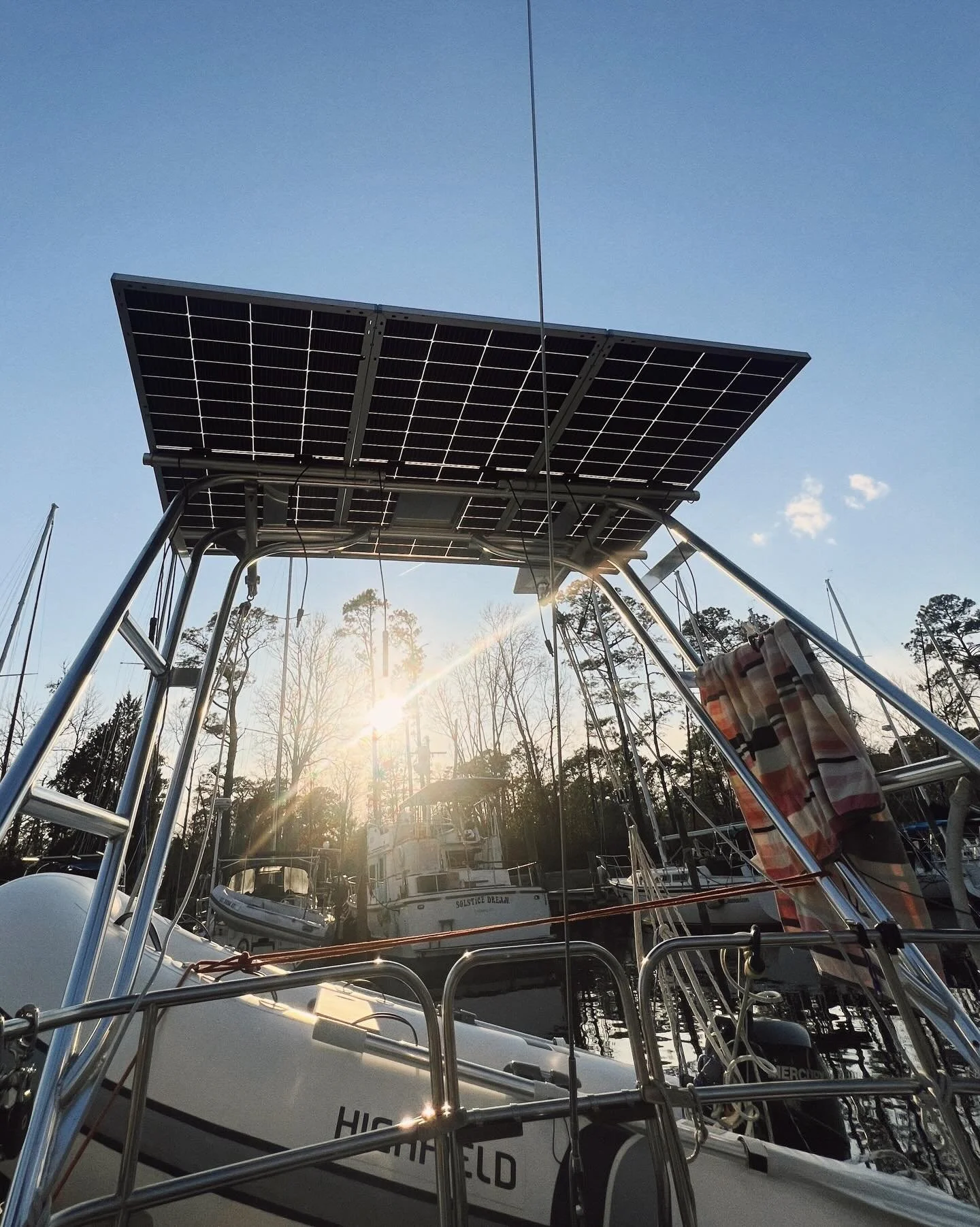 We&rsquo;ve thrown all schedules out the window! Between the business and the weather, the pressure was just too much. 

However, it was a gorgeous weekend and we spent both days busy in the cockpit. Mostly, we worked on mounting the three large bifa