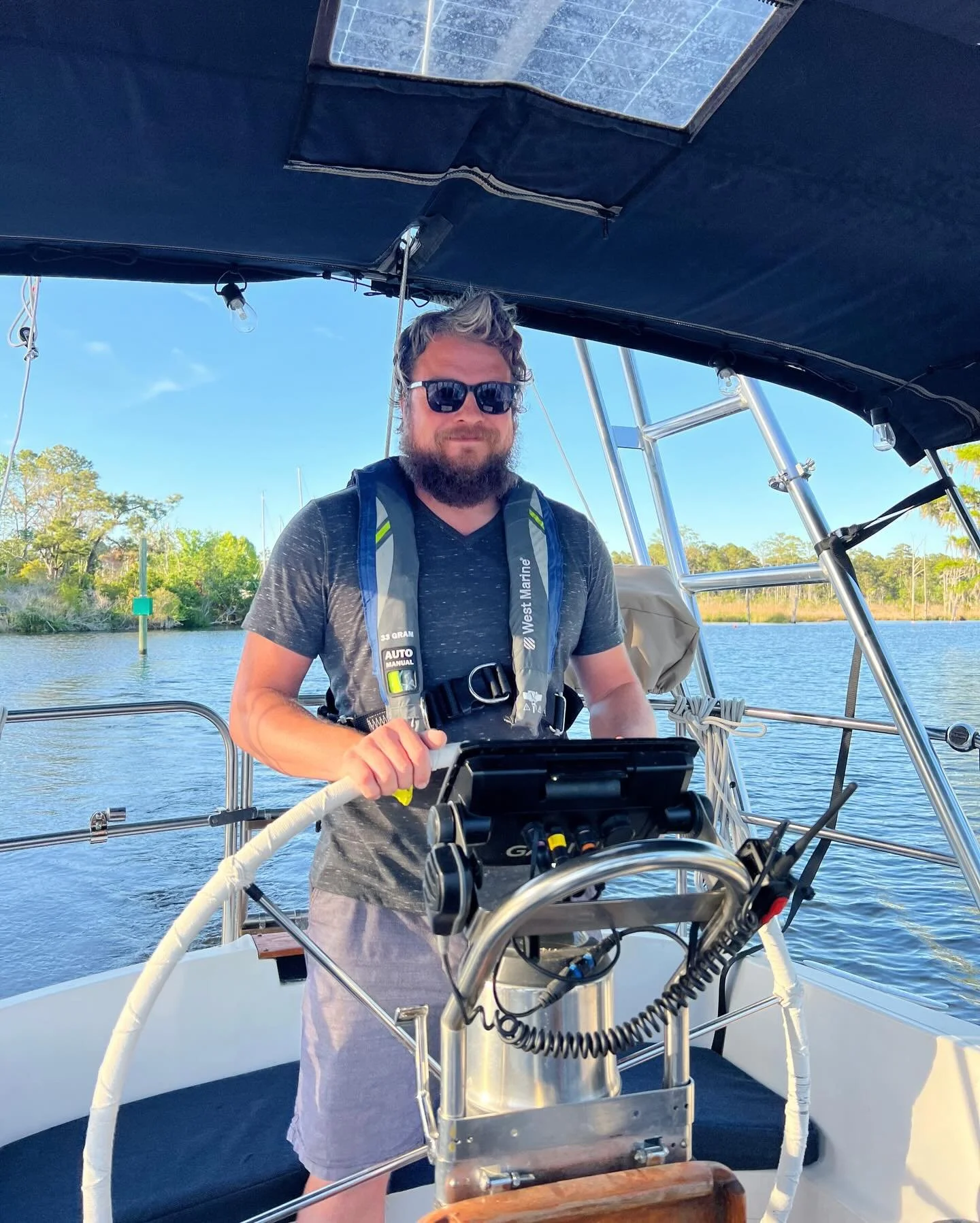 She can sail! The boat works! We officially left our slip this week! Twice! 

The ladies on board had never sailed on Origami before, one of them was nervous, the other hung out in her hammock unfazed. The Captain has only been at the helm once befor
