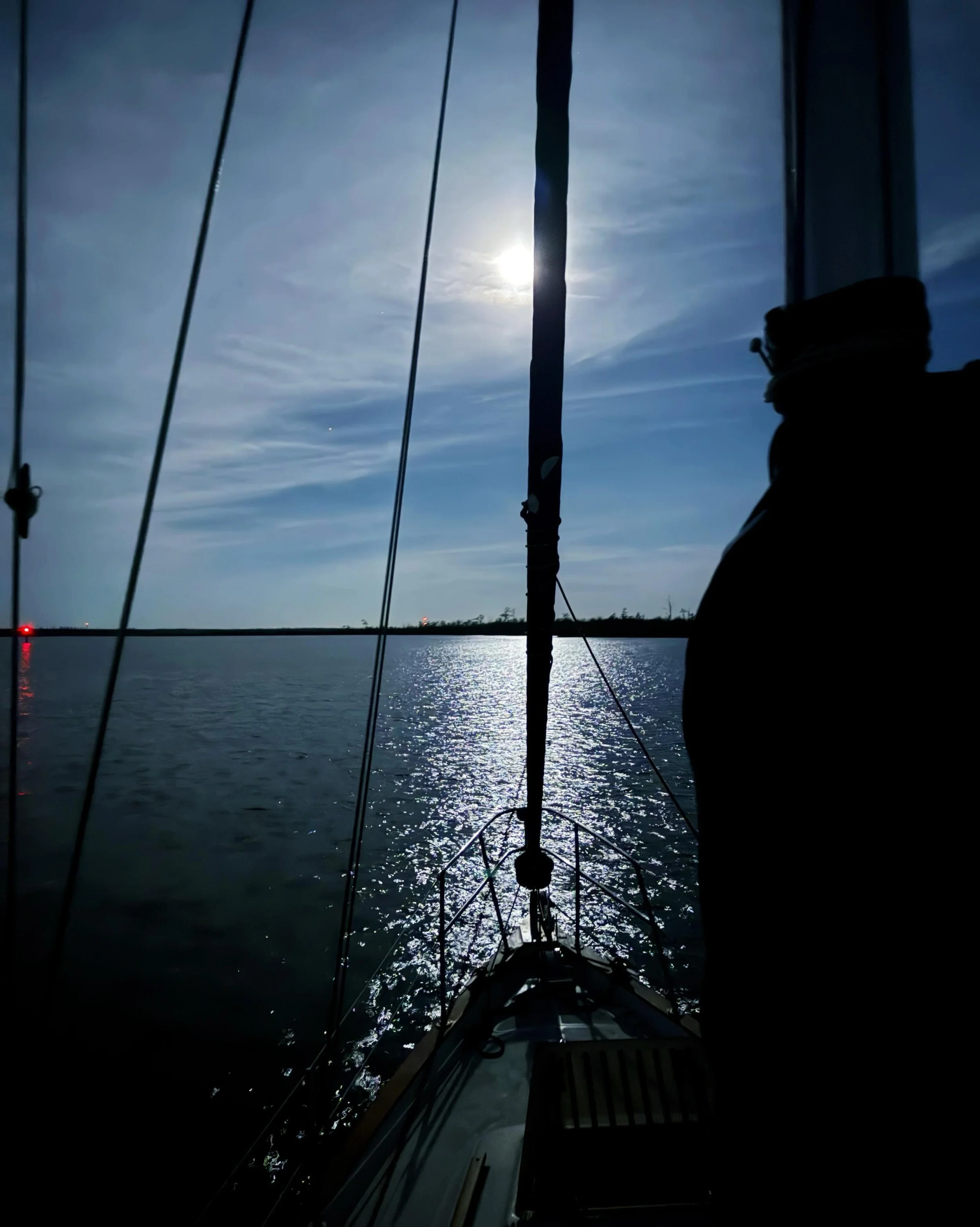 Day 6 &bull; After yesterday we weren&rsquo;t about to get up with the sun as usual. After some much needed sleep we pulled anchor and backtracked through all those crab pots. 

Multiple attempts to sail were made but we ended up having to motor all 
