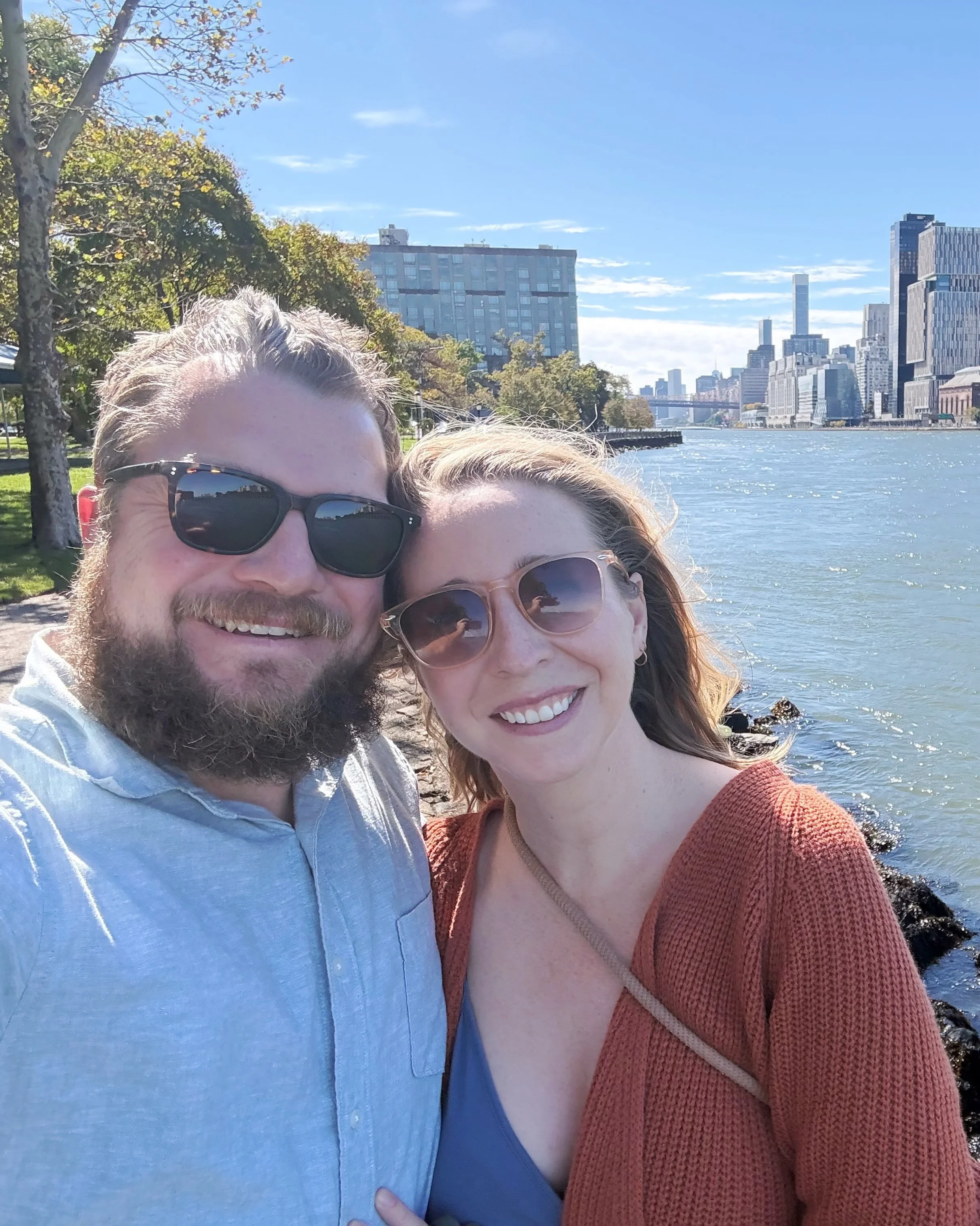 Day 133 &bull; Took the tram to Roosevelt Island where we rented some bikes and let the East River know it can expect to see us tomorrow. We took the subway all over, saw a rat (yay!), checked out a brewery in Queens, ate more pizza, and climbed on r