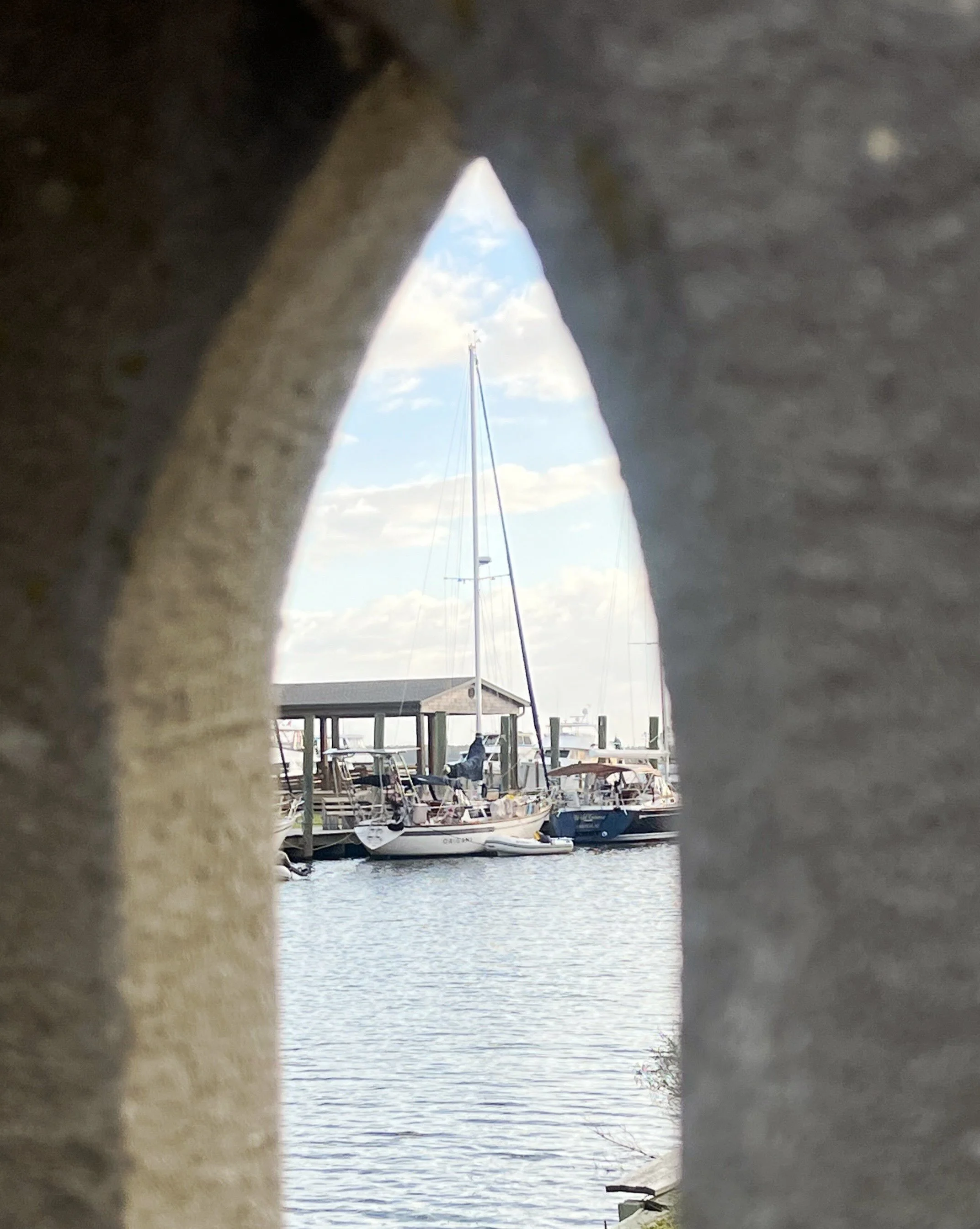 Day 148 &bull; For months the captain has expressed his desire to buy a new main sail. Our current sail is original to the boat and it is looking rough. However, the first mate believes that we should continue to use the sail until it breaks, and arg