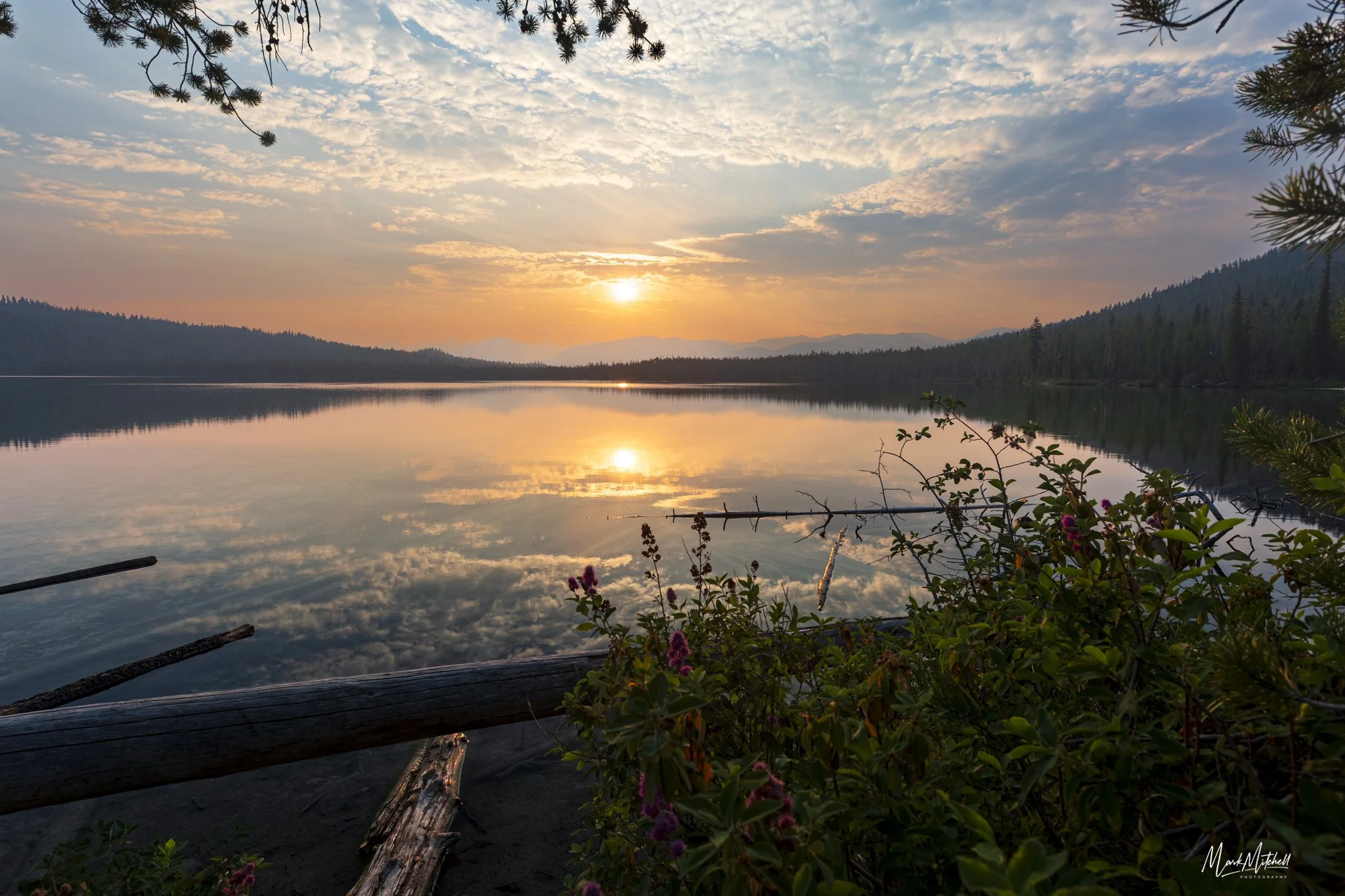 Smoky Sunrise at Yellowbelly Lake