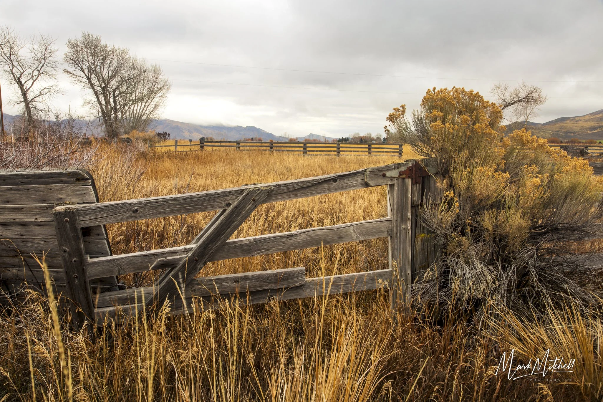 Rustic Wooden Fence | Southern Idaho Landscape Fine Art Print