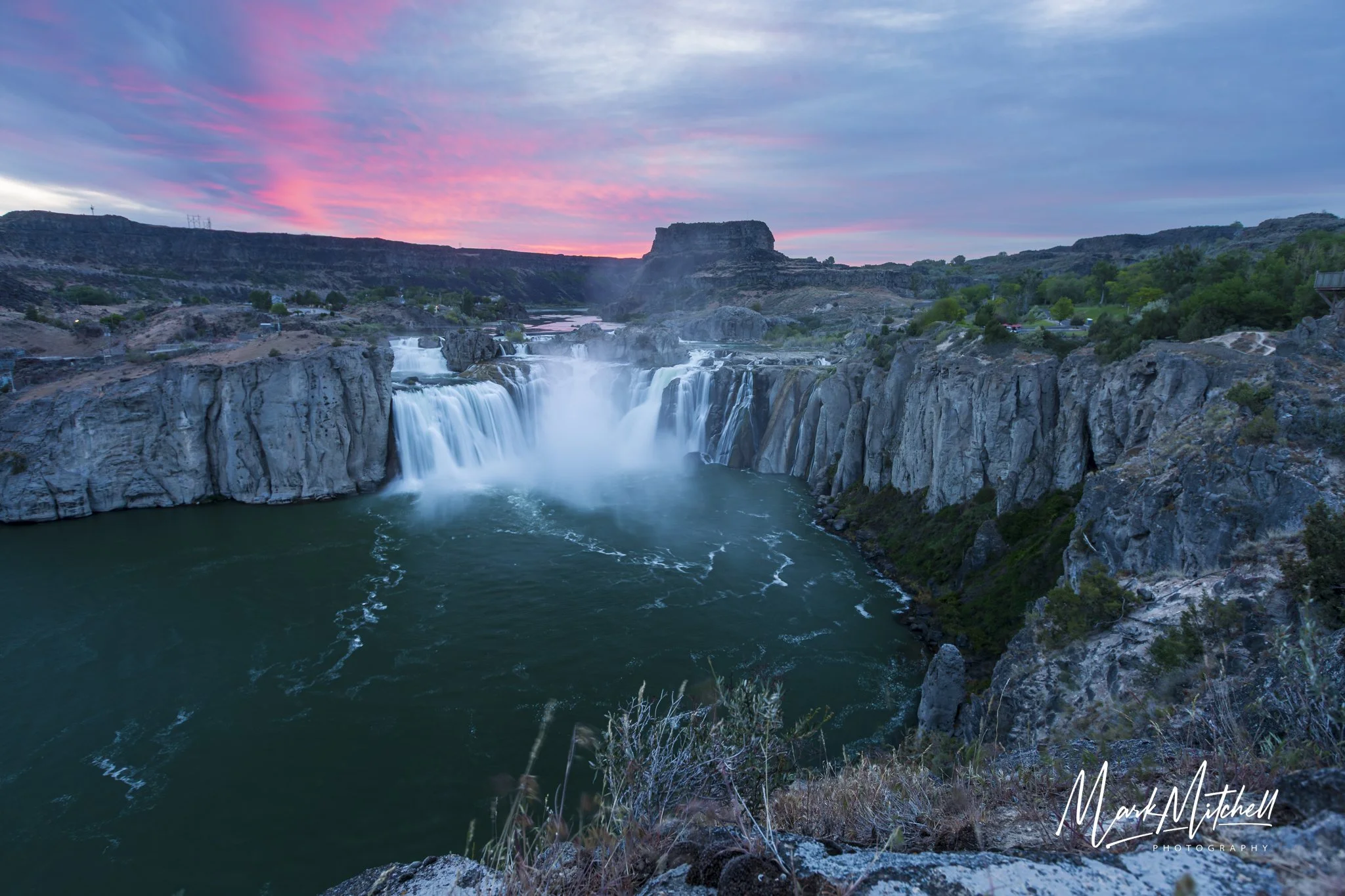 Colorful Sunrise at Shoshone Falls