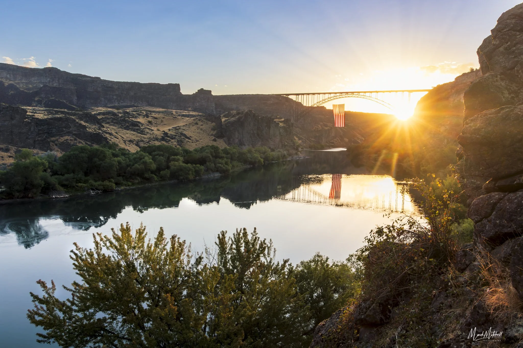 9/11 Memorial sunrise | Perrine Bridge, Twin Falls, Idaho