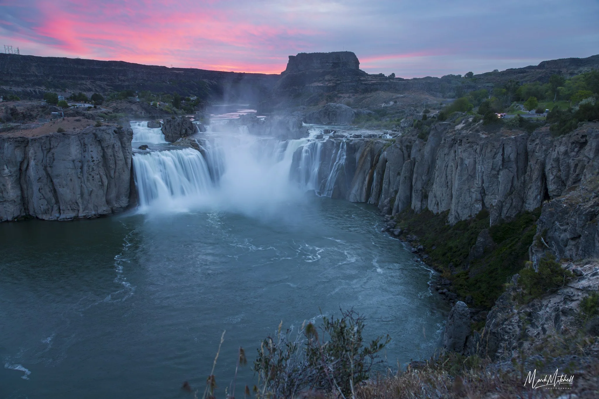 Pink Sunrise at Shoshone Falls