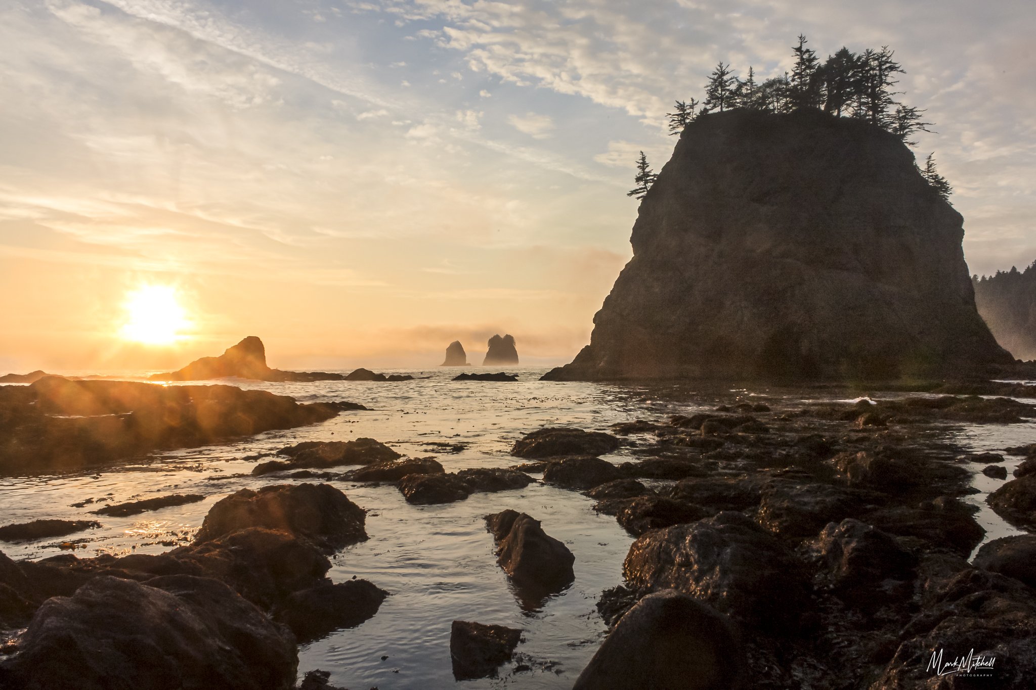 Low Tide Sunset | La Push Second Beach, Washington
