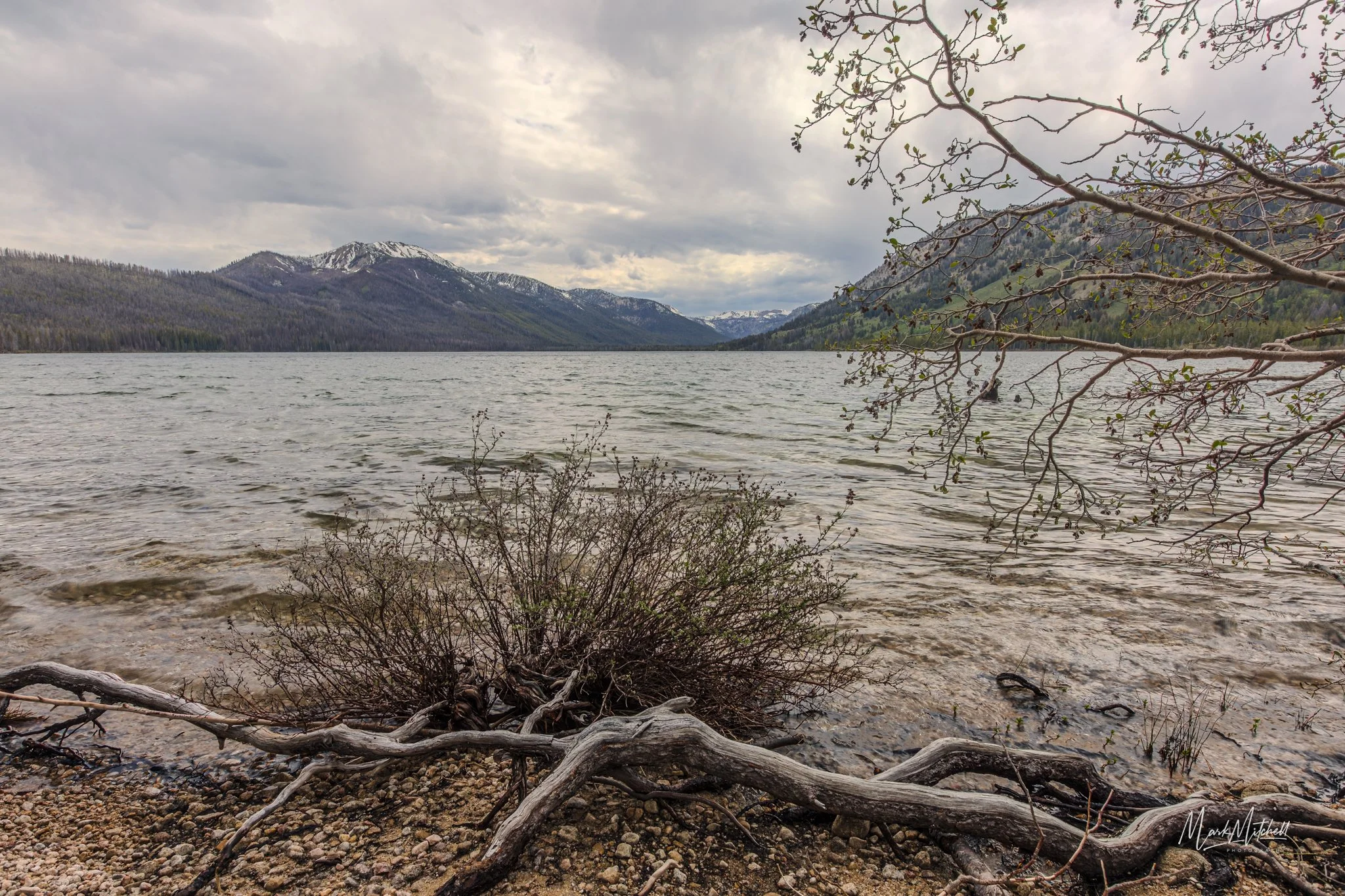 Alturas Lake Under Rainclouds