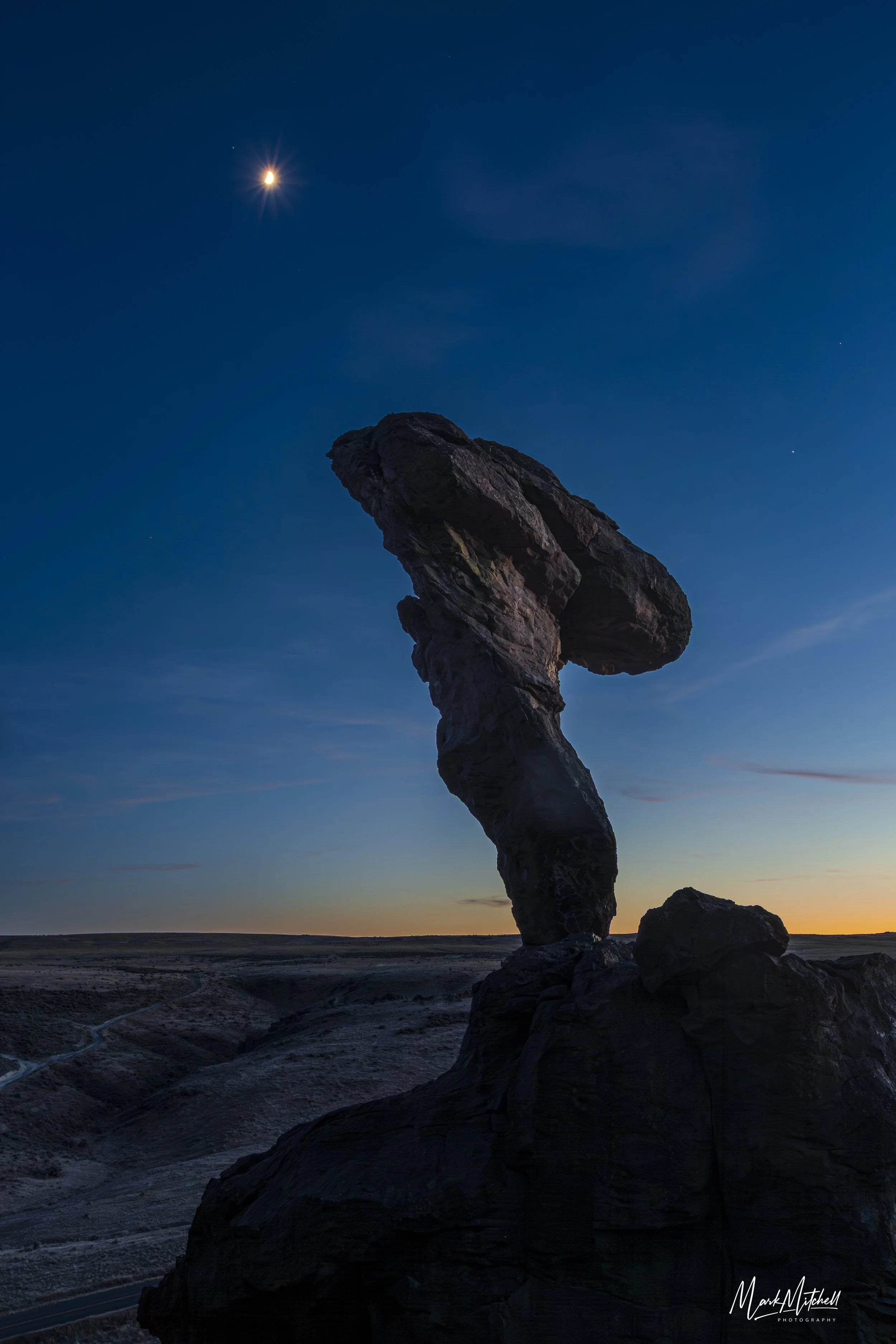 Last Light at Balanced Rock | Castleford Idaho