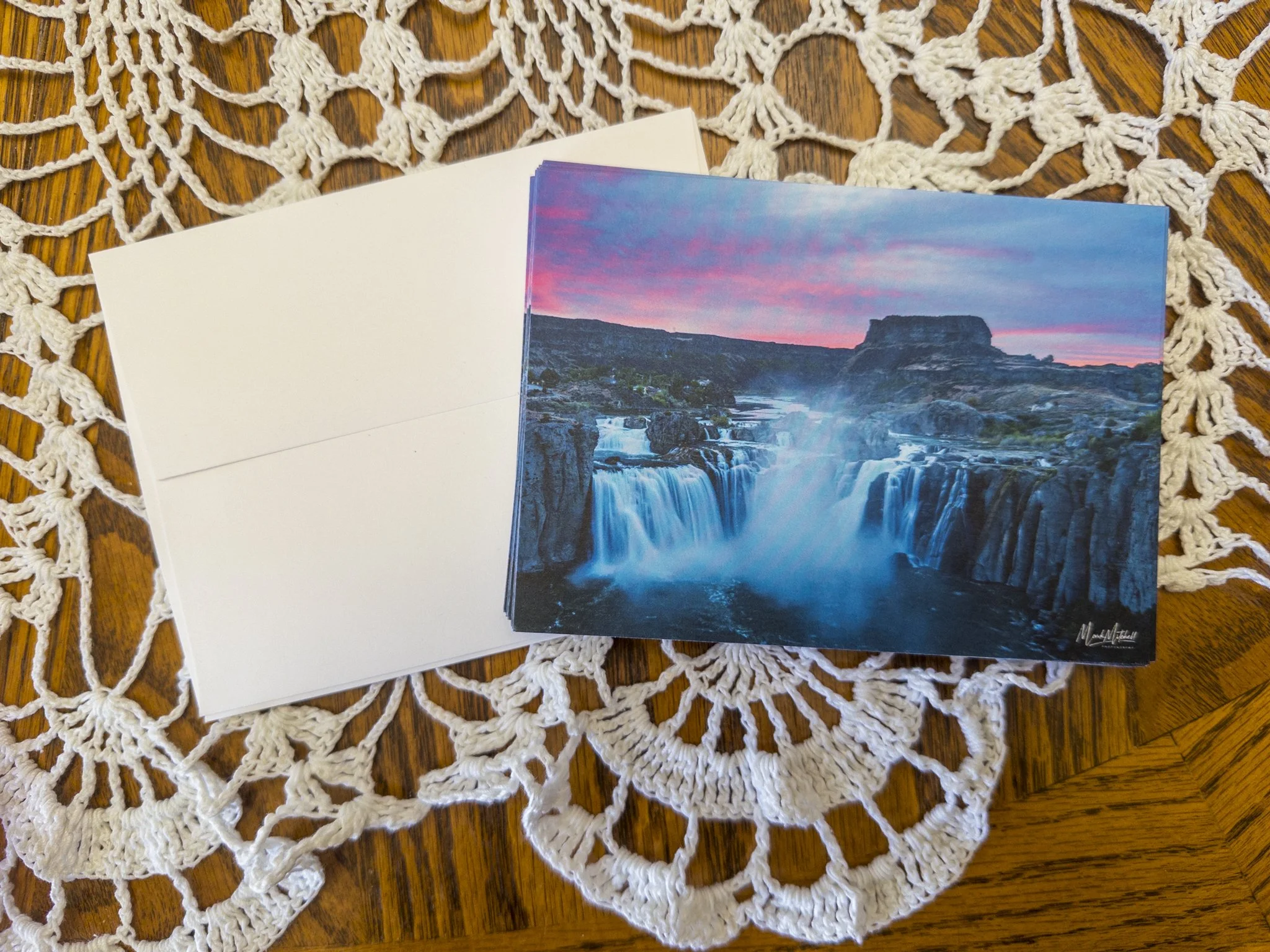 Photo Postcard: Pink Skies Over Shoshone Falls