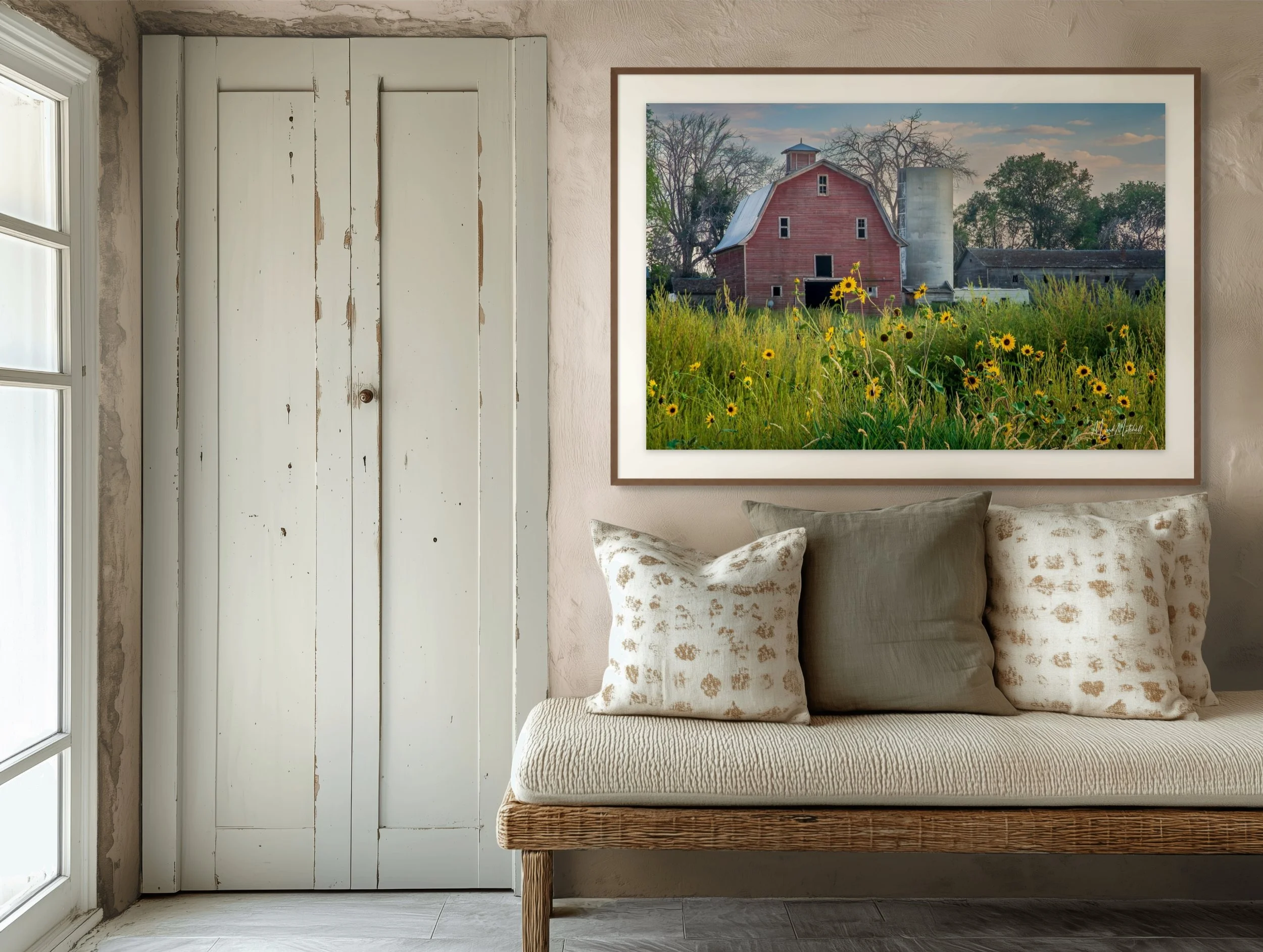 wild sunflowers at the rudolf kunze barn in rural buhl-full.jpg