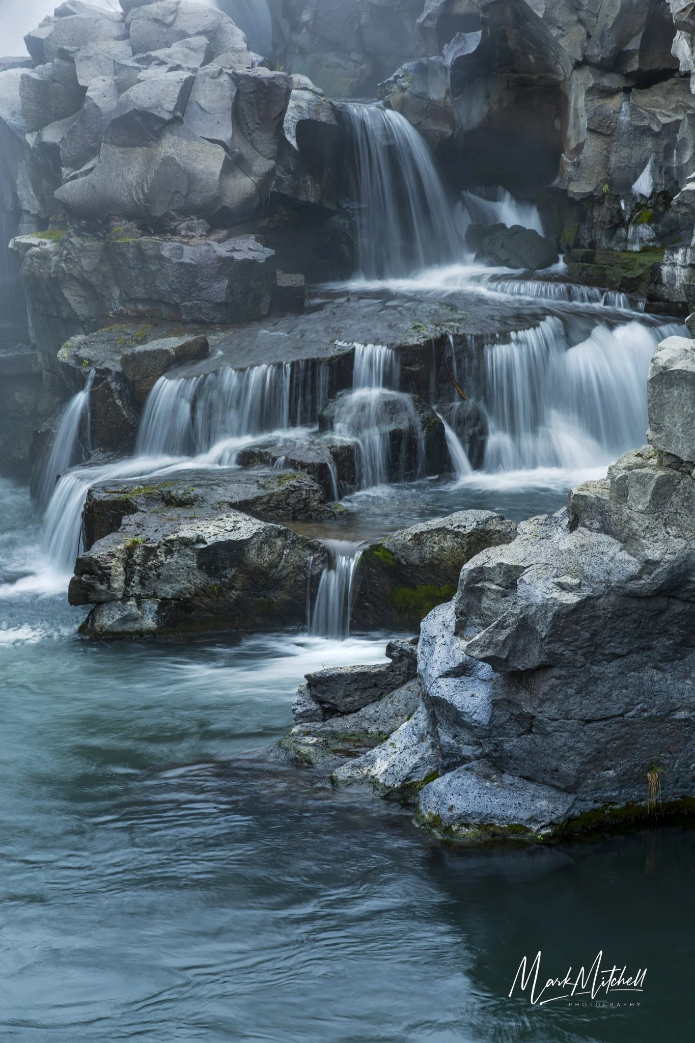 Misty Wintertime Cascade | Southern Idaho Landscape Fine Art Print