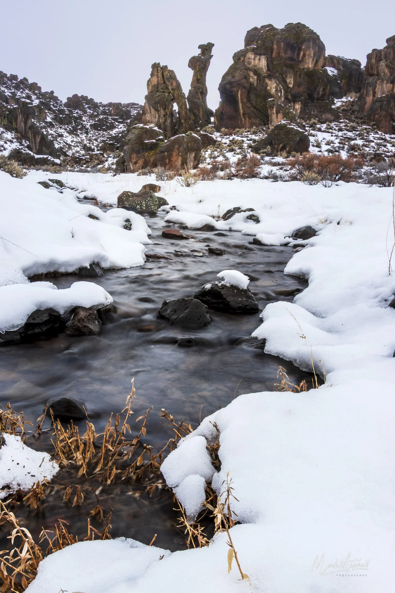 Snowmelt at Little City of Rocks | Southern Idaho Landscape Fine Art Print