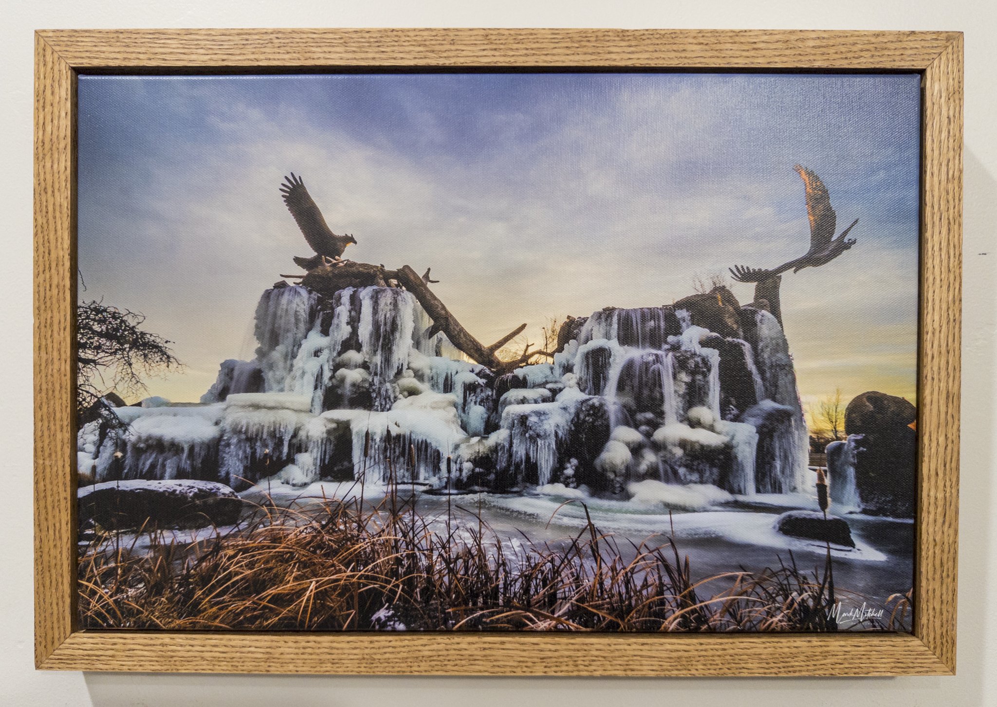 Frozen Giant Eagle Waterfall Nest Traffic Circle | Southeast Idaho Landscape Fine Art Print