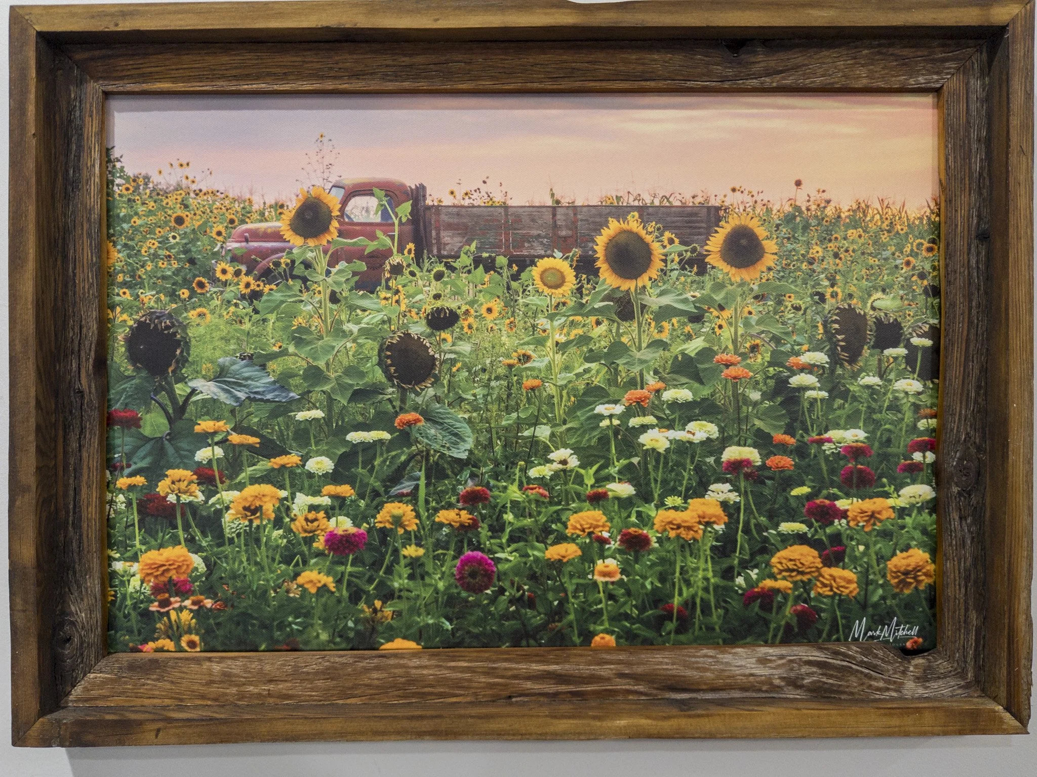 Dahlias and Sunflowers at Blue Rock Farm Market | Southern Idaho Landscape Fine Art Print