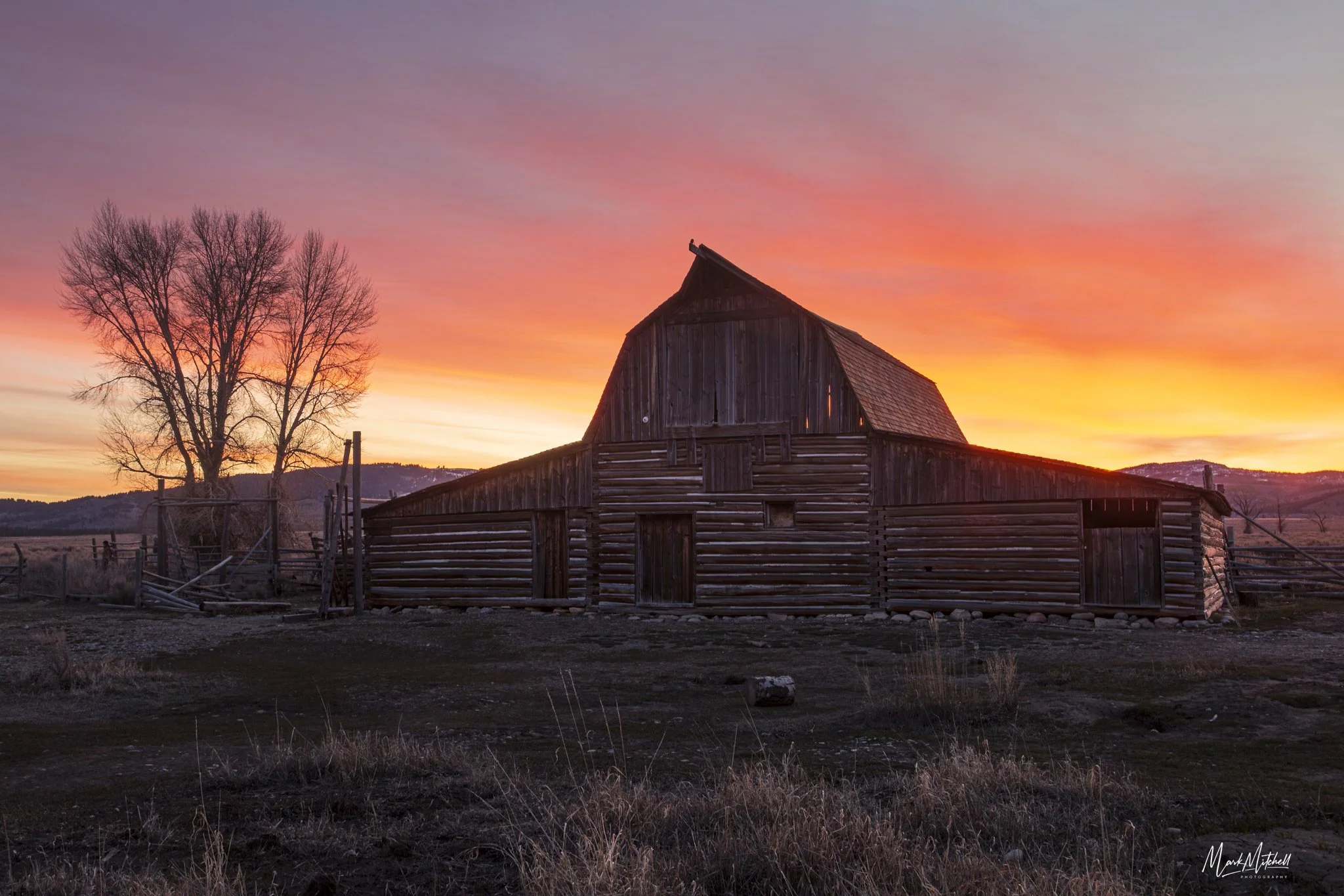 Sunrise at John Moulton Barn | Jackson, Wyoming