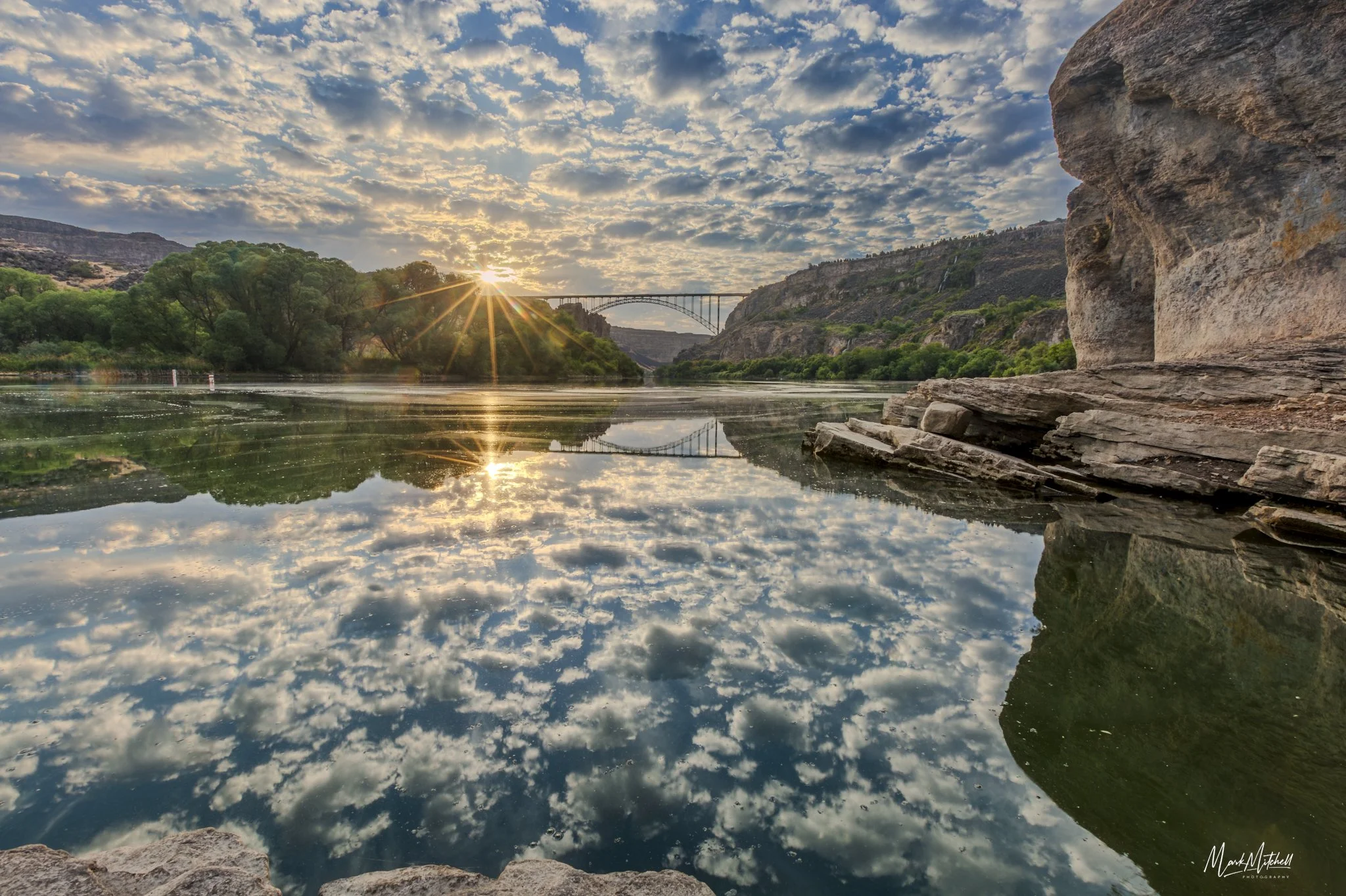 Sunrise Reflection at Centennial Park | Twin Falls, Idaho